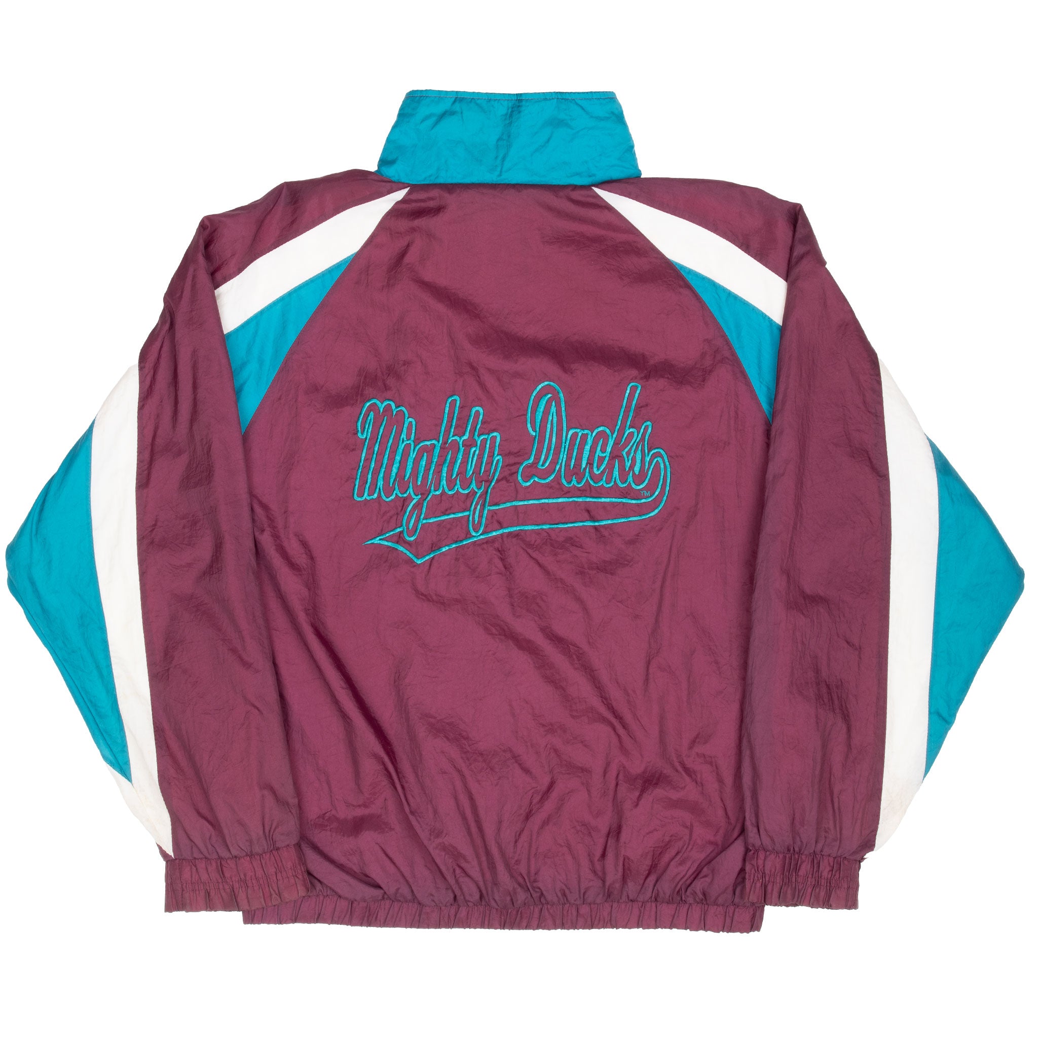 Vintage Nhl Anaheim Mighty Ducks Windbreaker Jacket 1990S Size Large