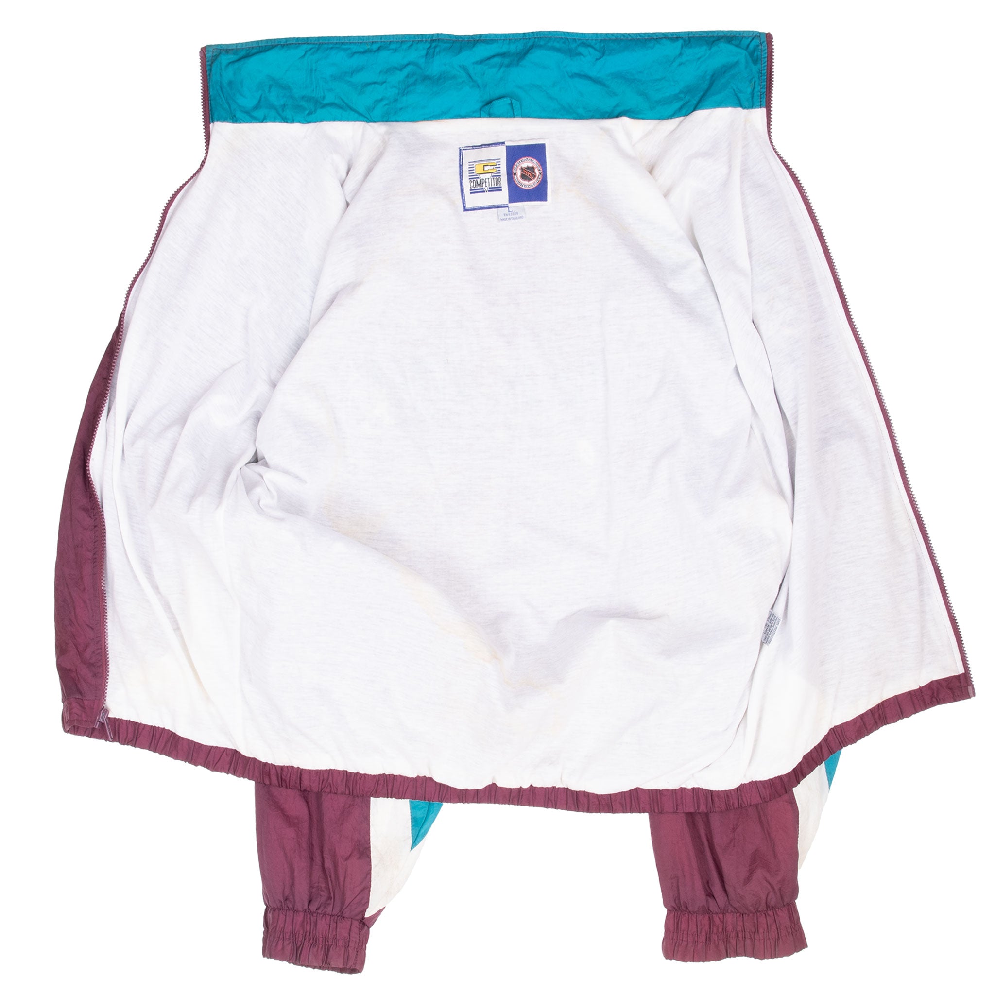 Vintage Nhl Anaheim Mighty Ducks Windbreaker Jacket 1990S Size Large