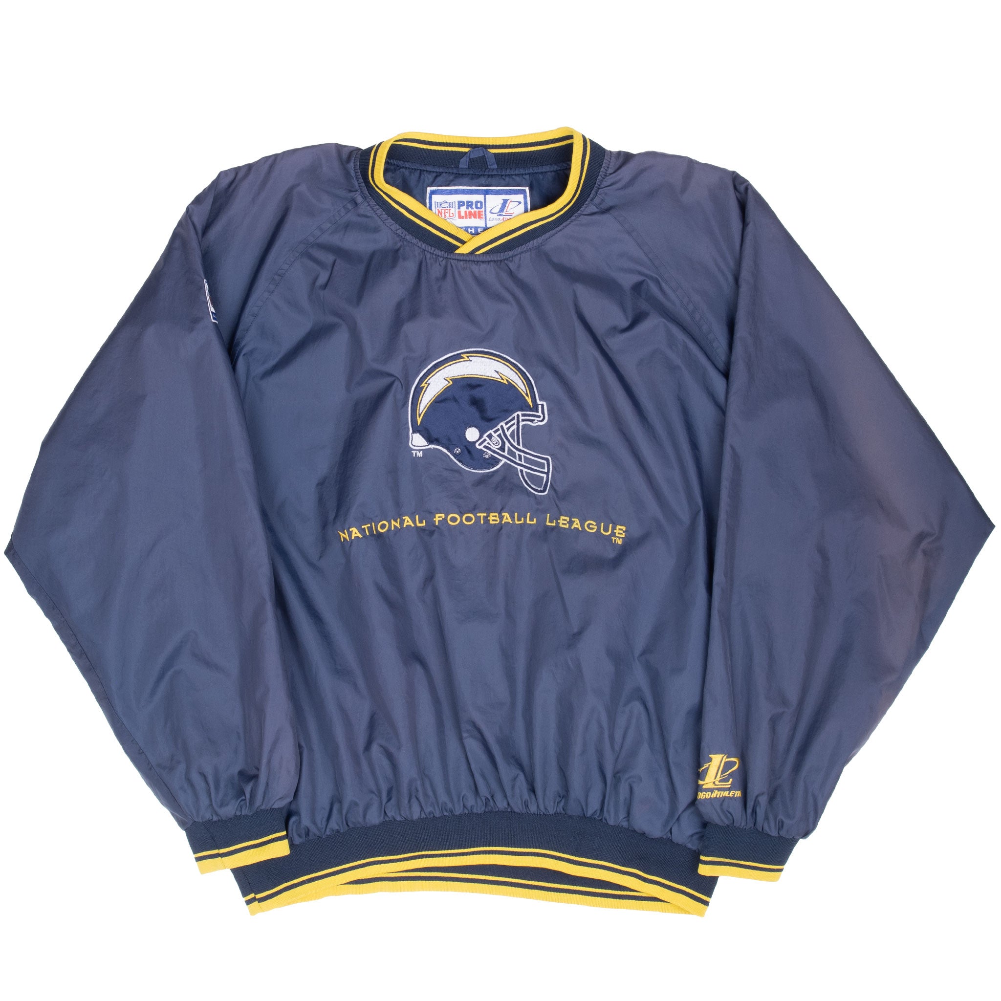 Vintage Nfl San Diego Chargers Pullover Windbreaker Jacket 1990S Size XL