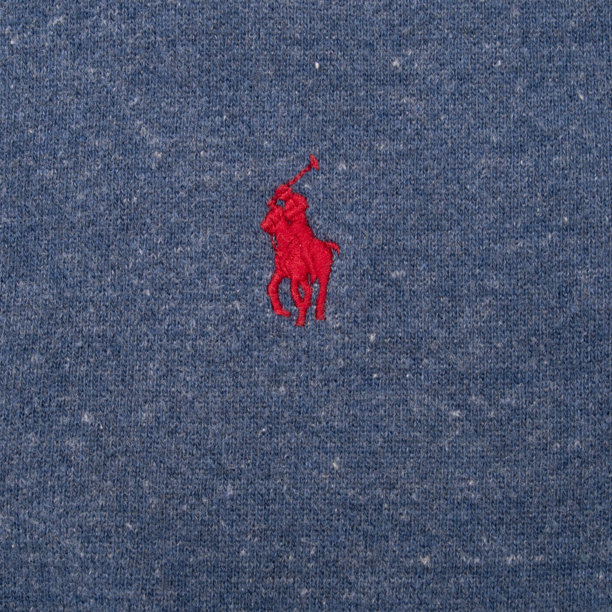 Vintage Ralph Lauren Full Zip Blue Hoodie Sweatshirt Size Large