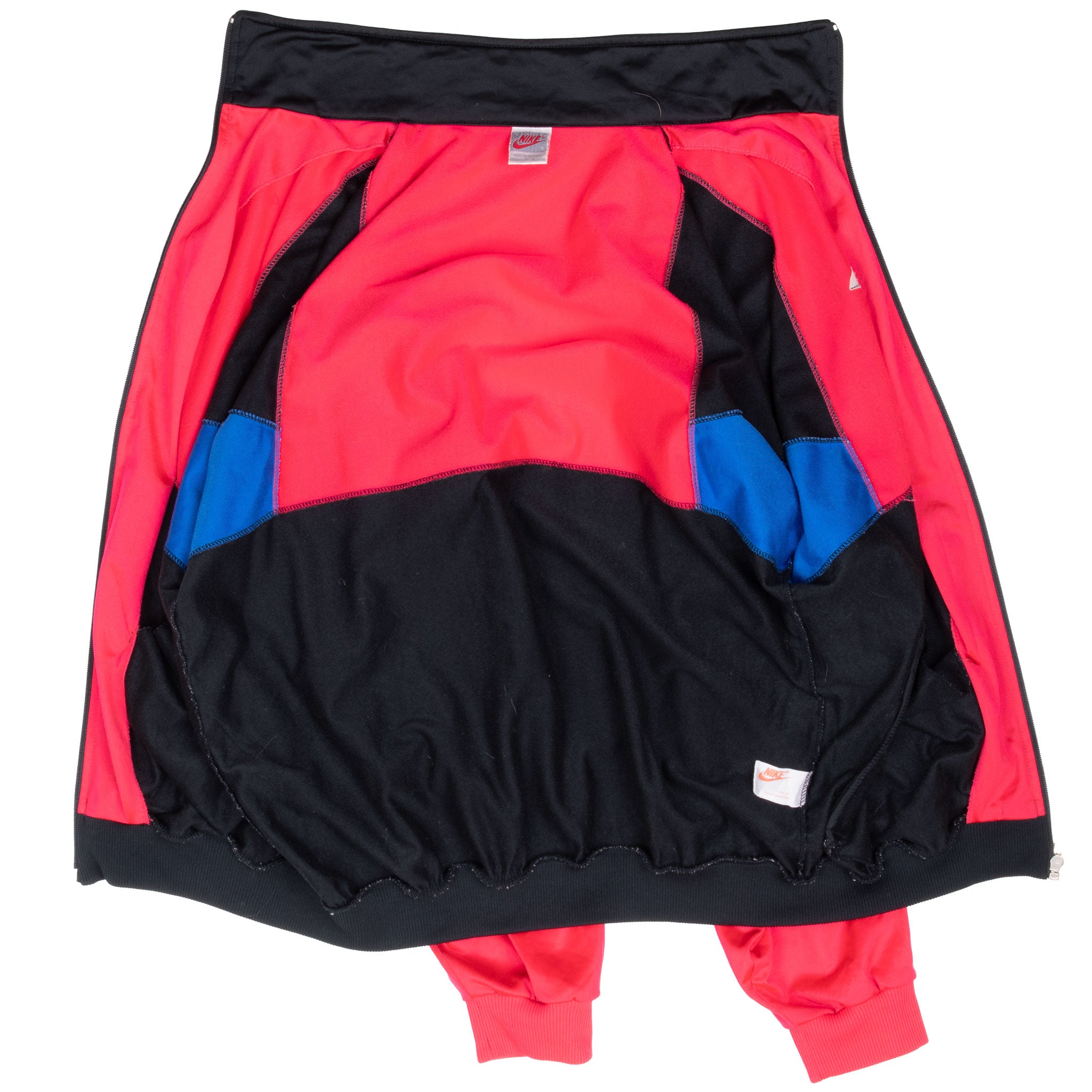 Vintage Nike Swoosh Neon Pink Track Suit Jacket Late 1980S Size Medium