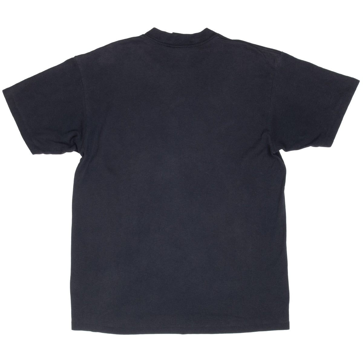 Plain back of black 3D Emblem American Biker T-shirt