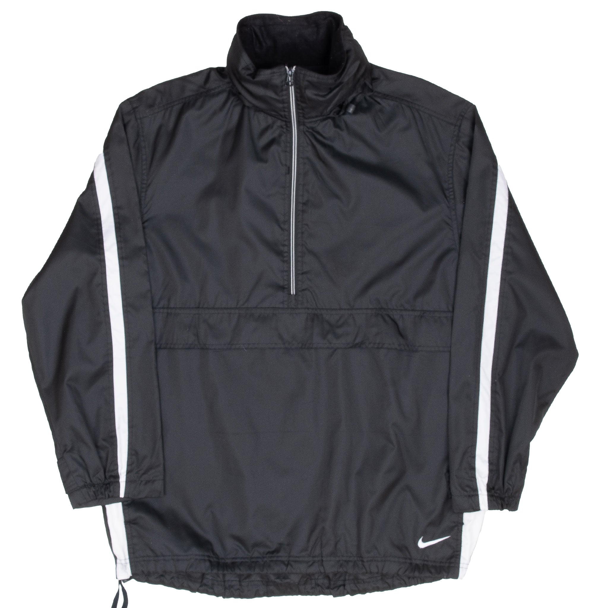 Vintage Nike Black Pullover Windbreaker Jacket 1990S Size Medium