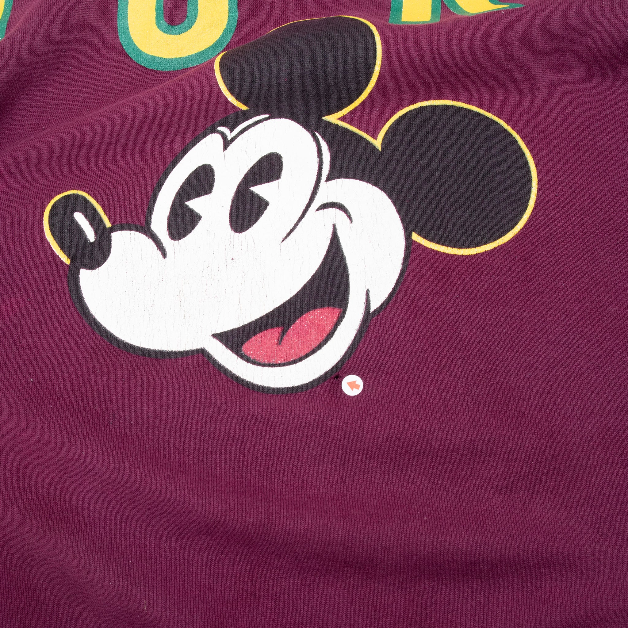 VINTAGE DISNEY MICKEY MOUSE ALL OVER PRINT SWEATSHIRT LARGE 1990S MADE IN USA