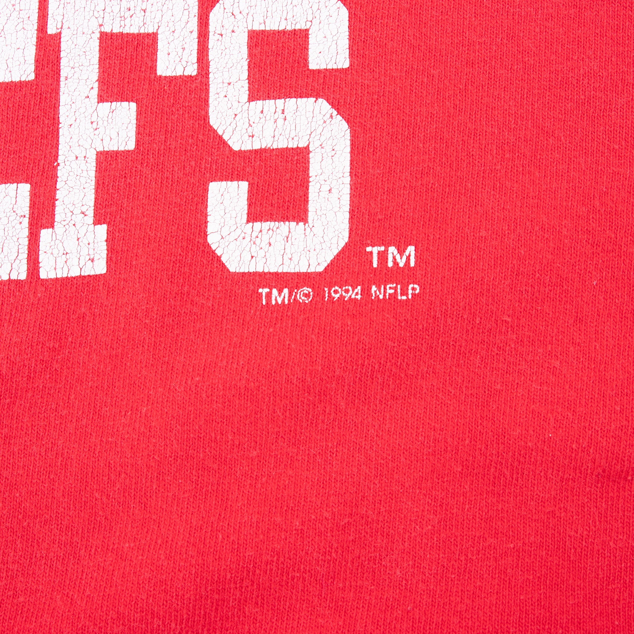 Vintage Nfl Kansas City Chiefs 1994 Champion Tee Shirt Size 2XL Made In Usa