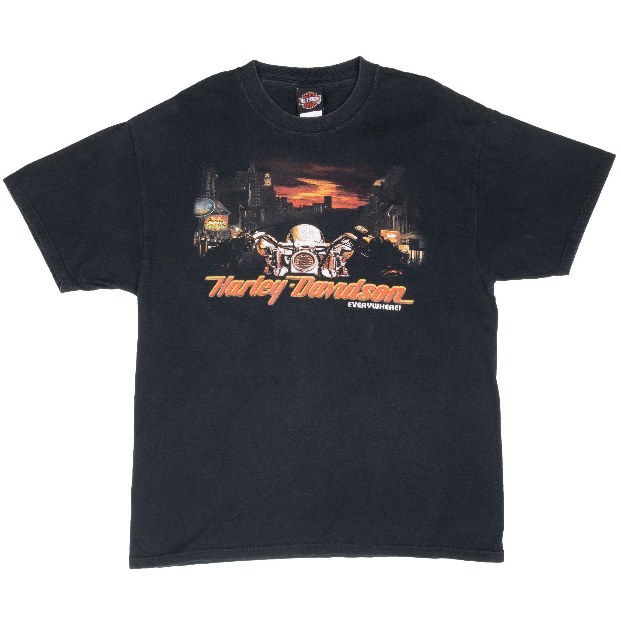 Vintage Harley Davidson Junction City Kansas 2004 Tee Shirt Large Made In Usa