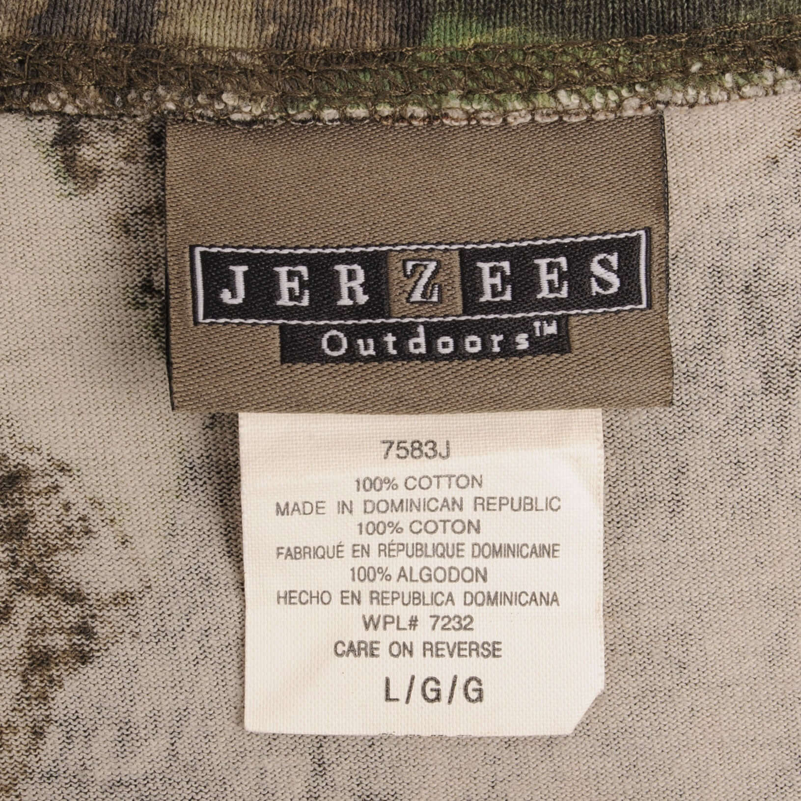 Vintage Hunting Mossy Oak Break Up Camo Long Sleeve Pocket Tee Shirt Size Large