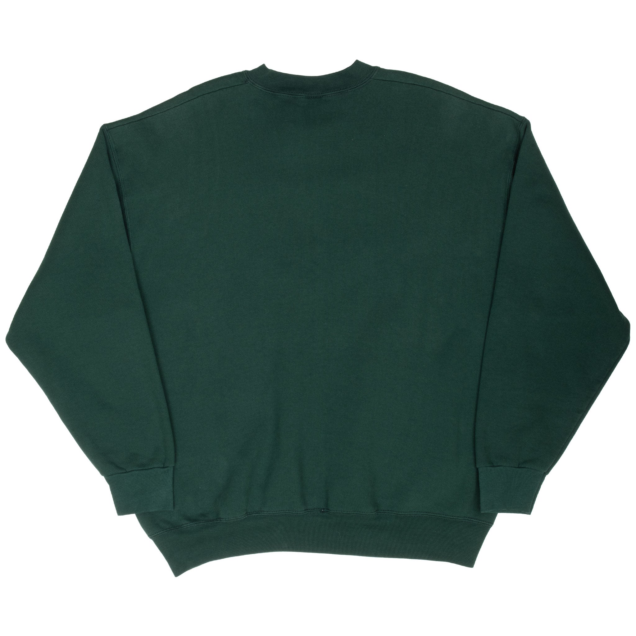 Back of dark green South Dakota State crewneck sweatshirt