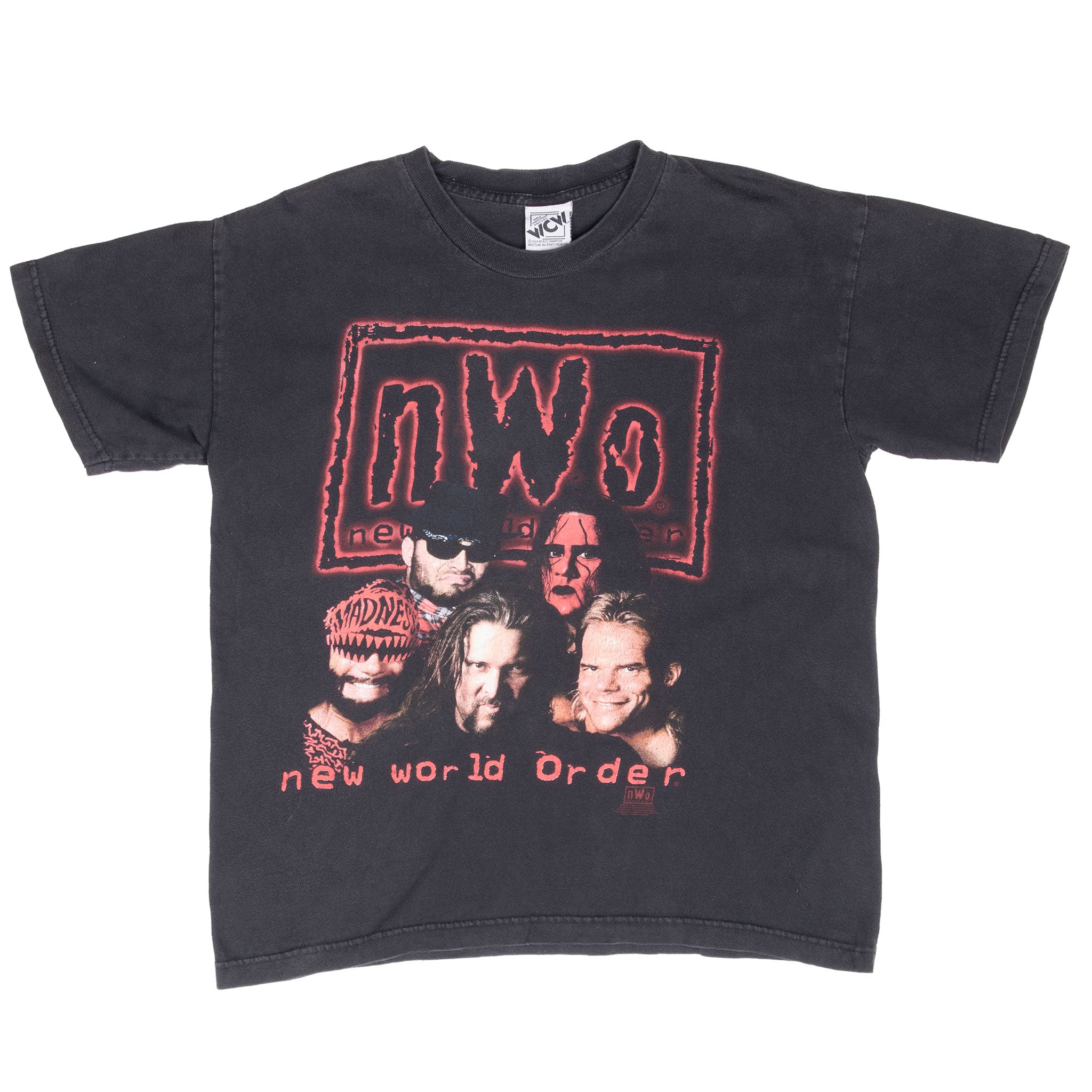 Vintage Nwo New World Order Wrestling Tee Shirt 1998 Size Xl Youth