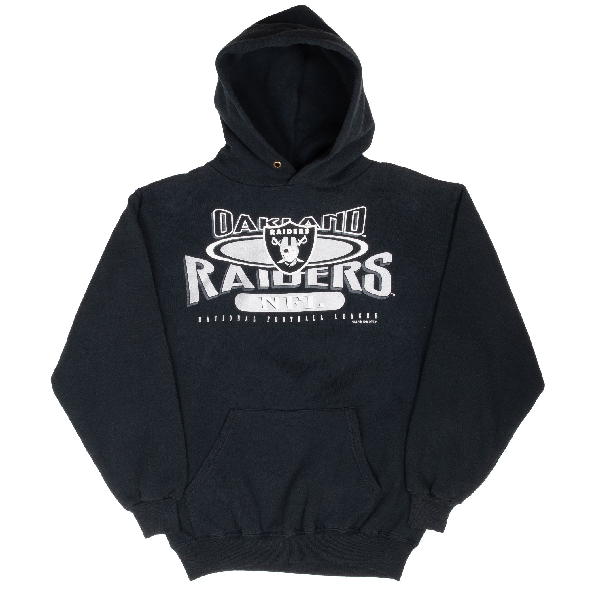 Vintage Nfl Oakland Raiders 1996 Hoodie Sweatshirt Size Medium