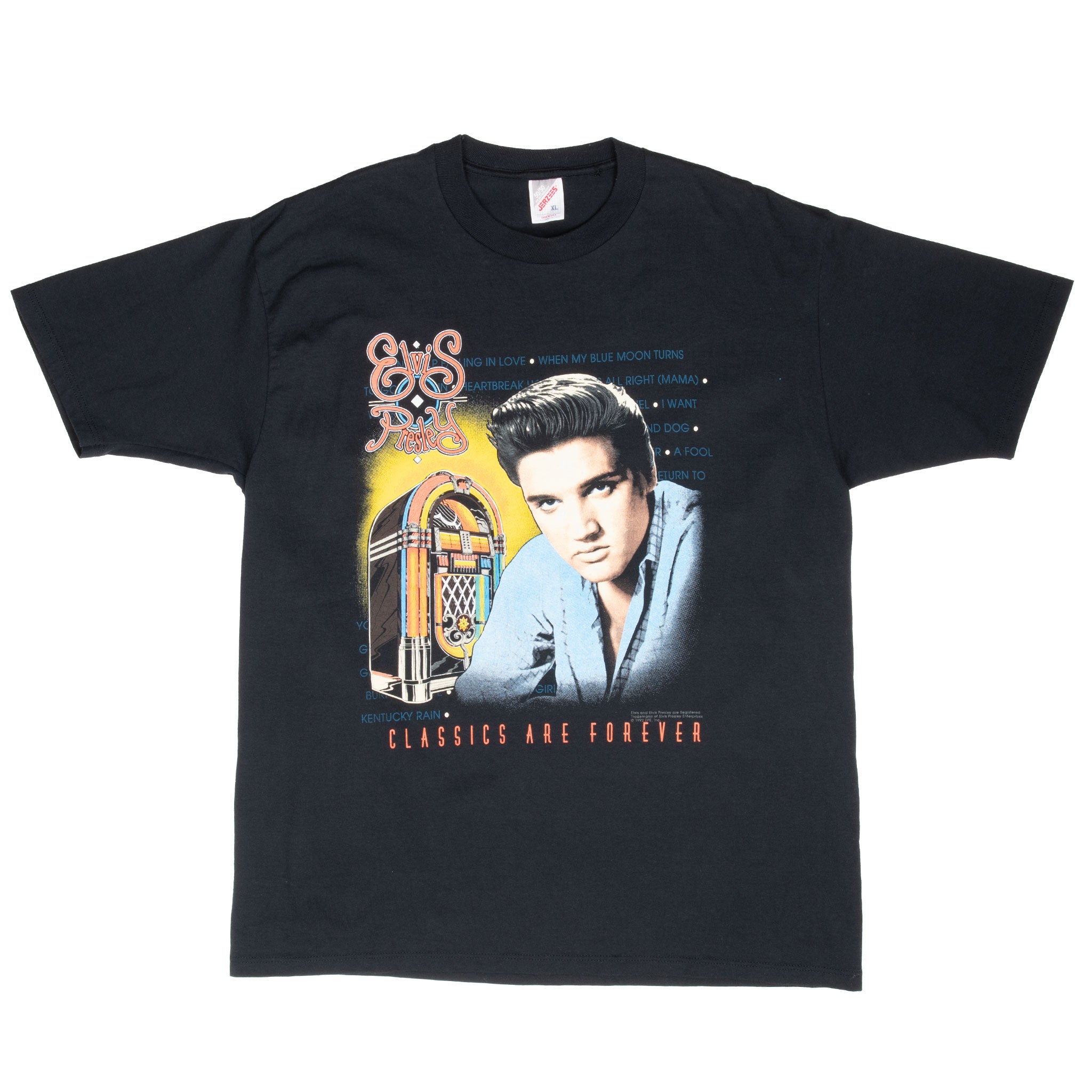 Vintage Elvis Presley Classics Are Forever 1992 Tee Shirt Size XL Made In Usa
