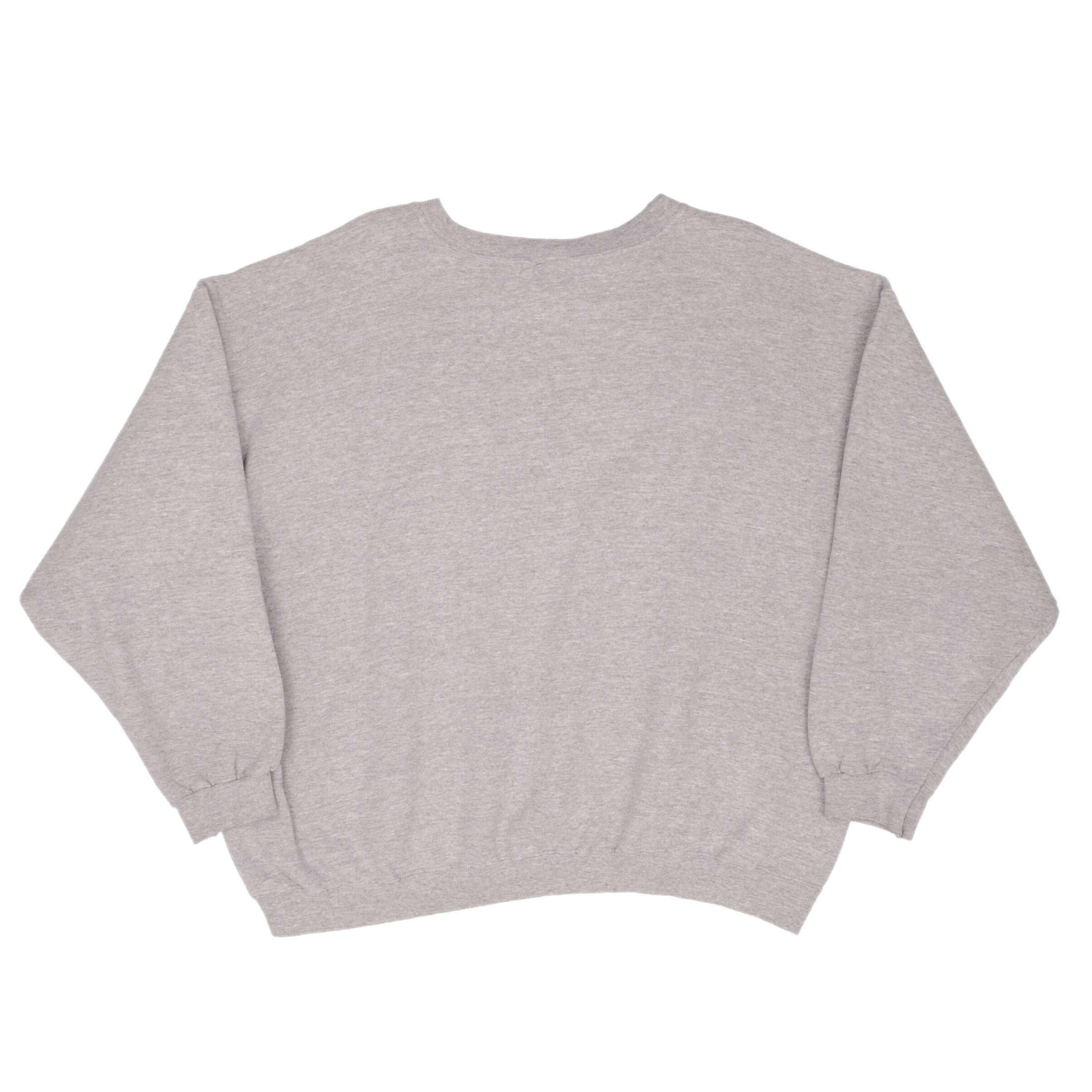 Vintage Nike Classic Swoosh Gray Sweatshirt 1990S Size XL