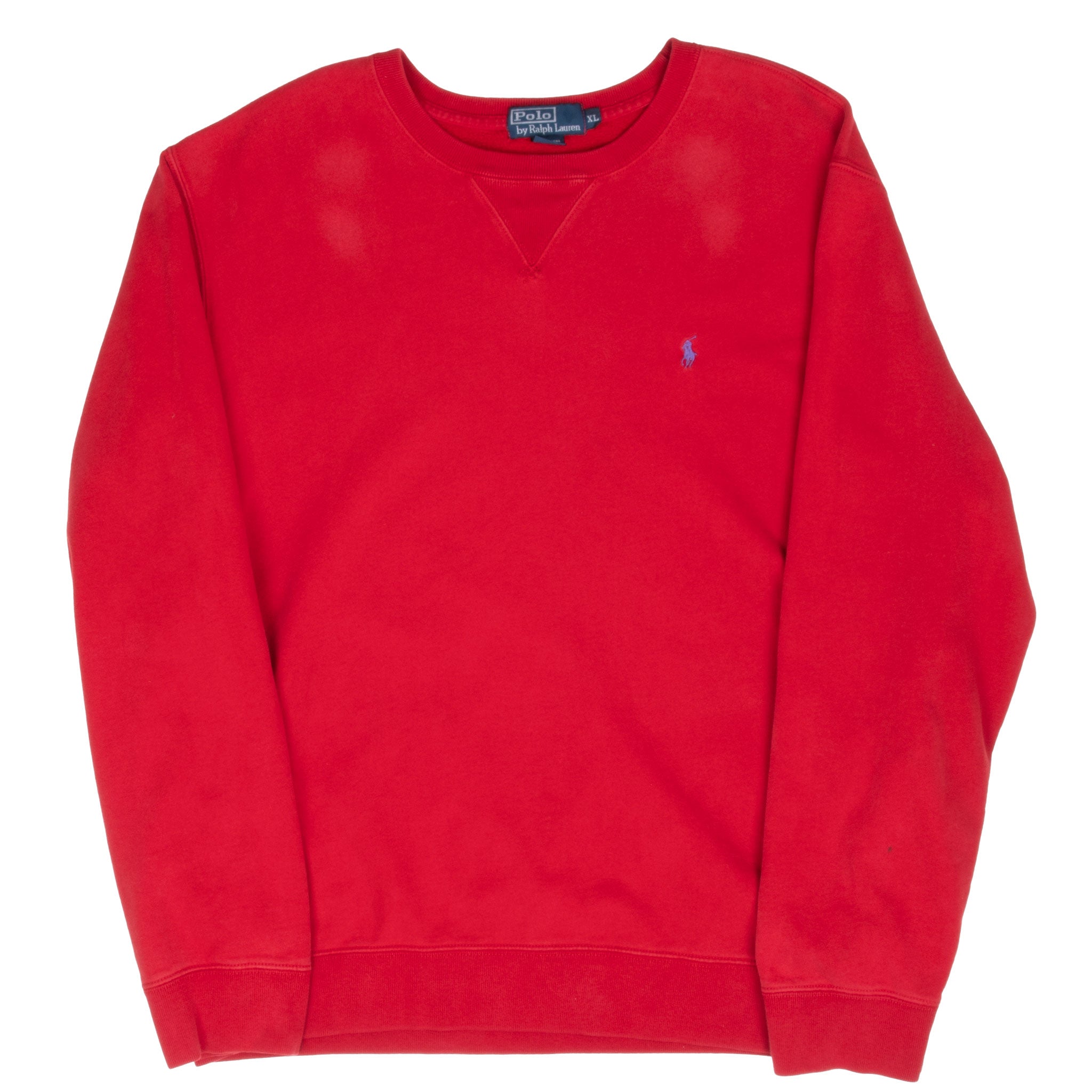 Vintage Ralph Lauren Red Classic Crewneck Sweatshirt Size XL 1990S