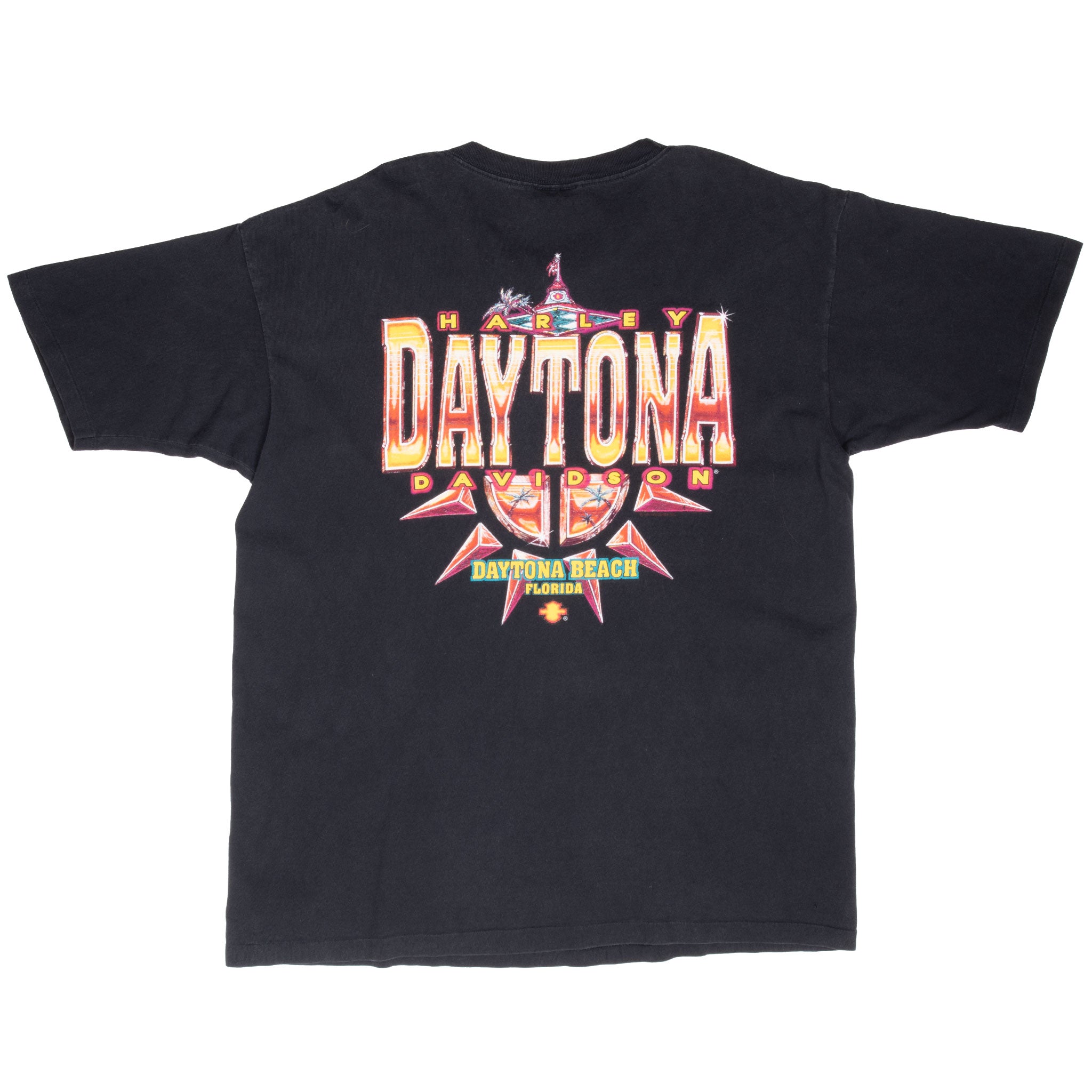 Vintage Harley Davidson Daytona Bike Week 1995 Tee Shirt Size XL Made In Usa With Single Stitch Sleeves