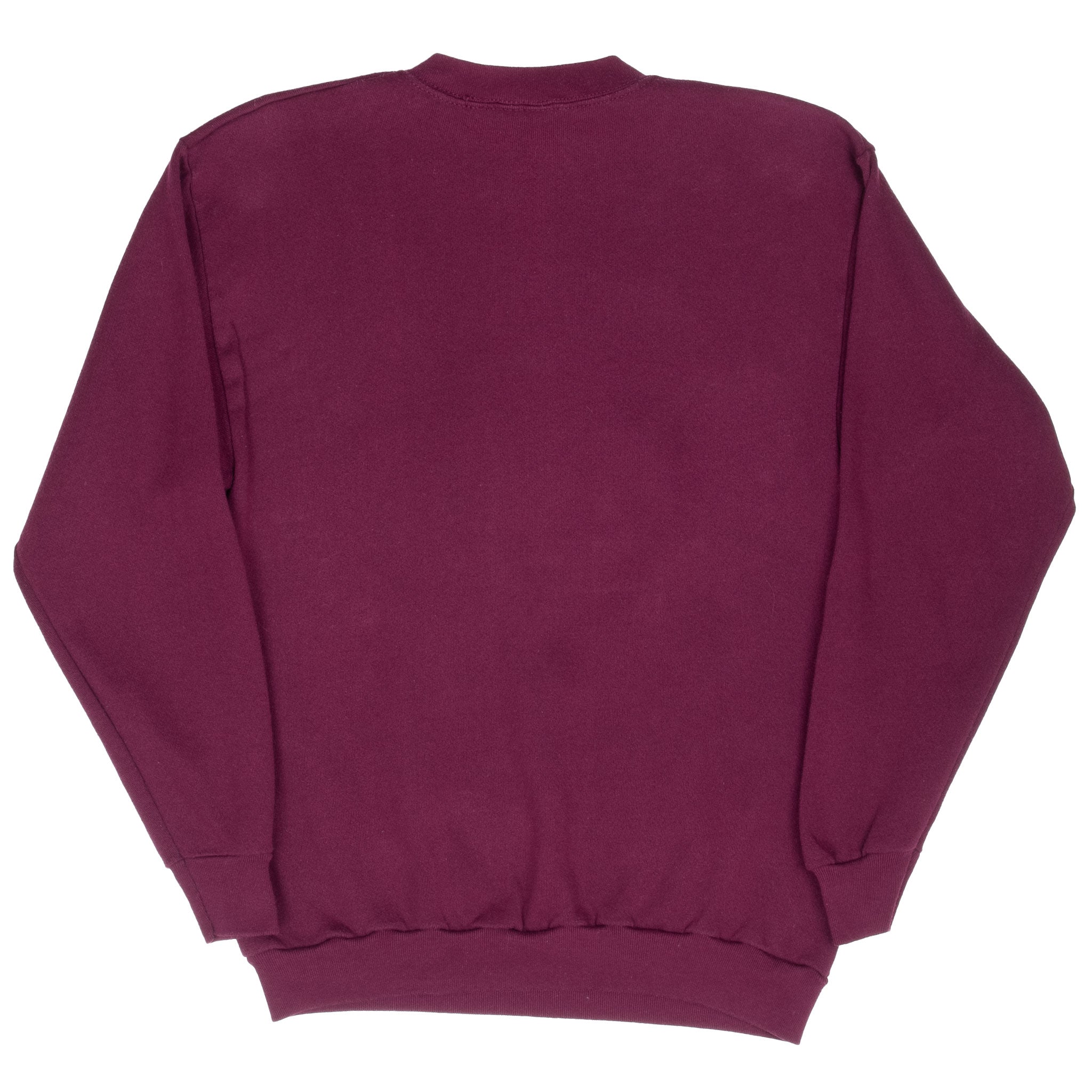 Plain back of burgundy Harley-Davidson crewneck sweatshirt