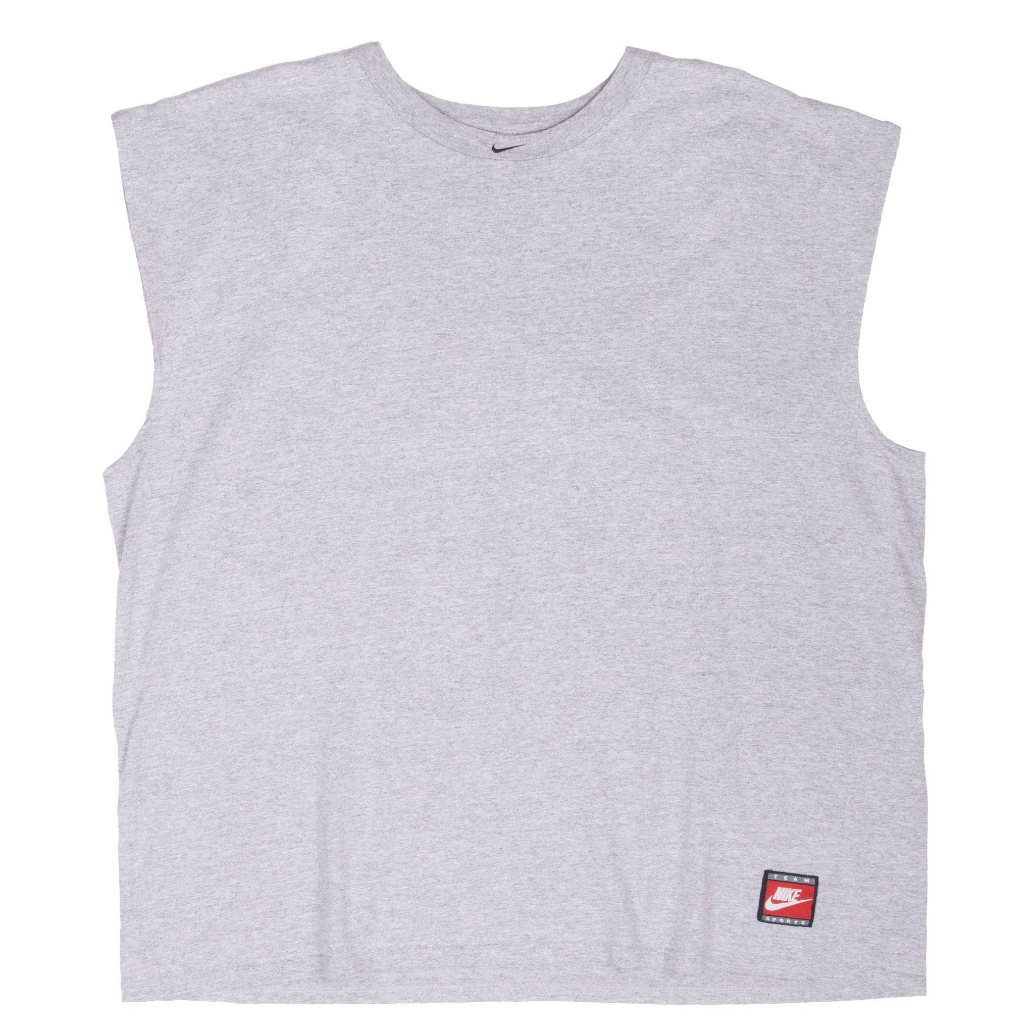 Vintage Nike Center Swoosh Grey Tank Top Tee Shirt 2000S Size XL