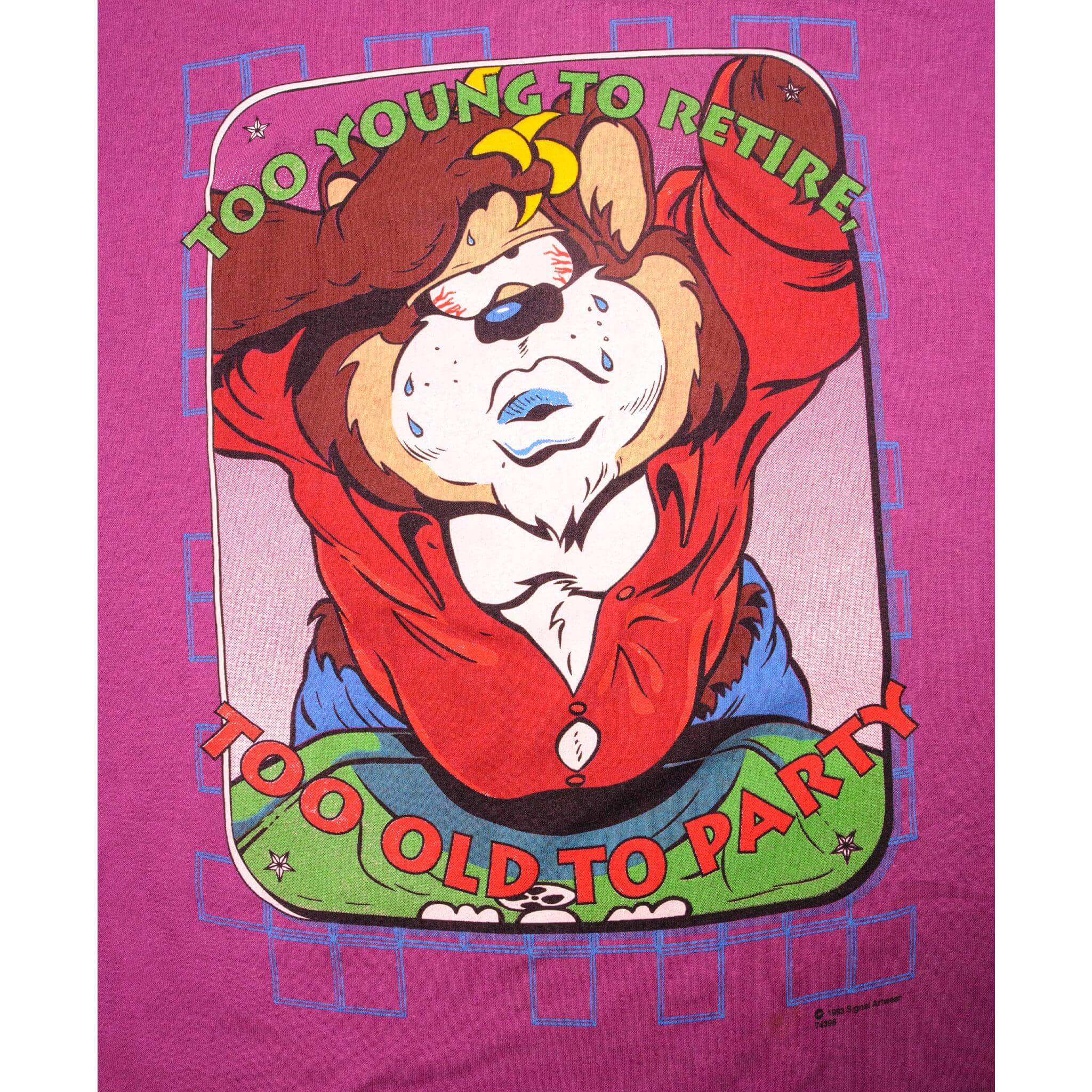 VINTAGE MR BEAR SIGNAL ARTWEAR TEE SHIRT 1993 SIZE MEDIUM