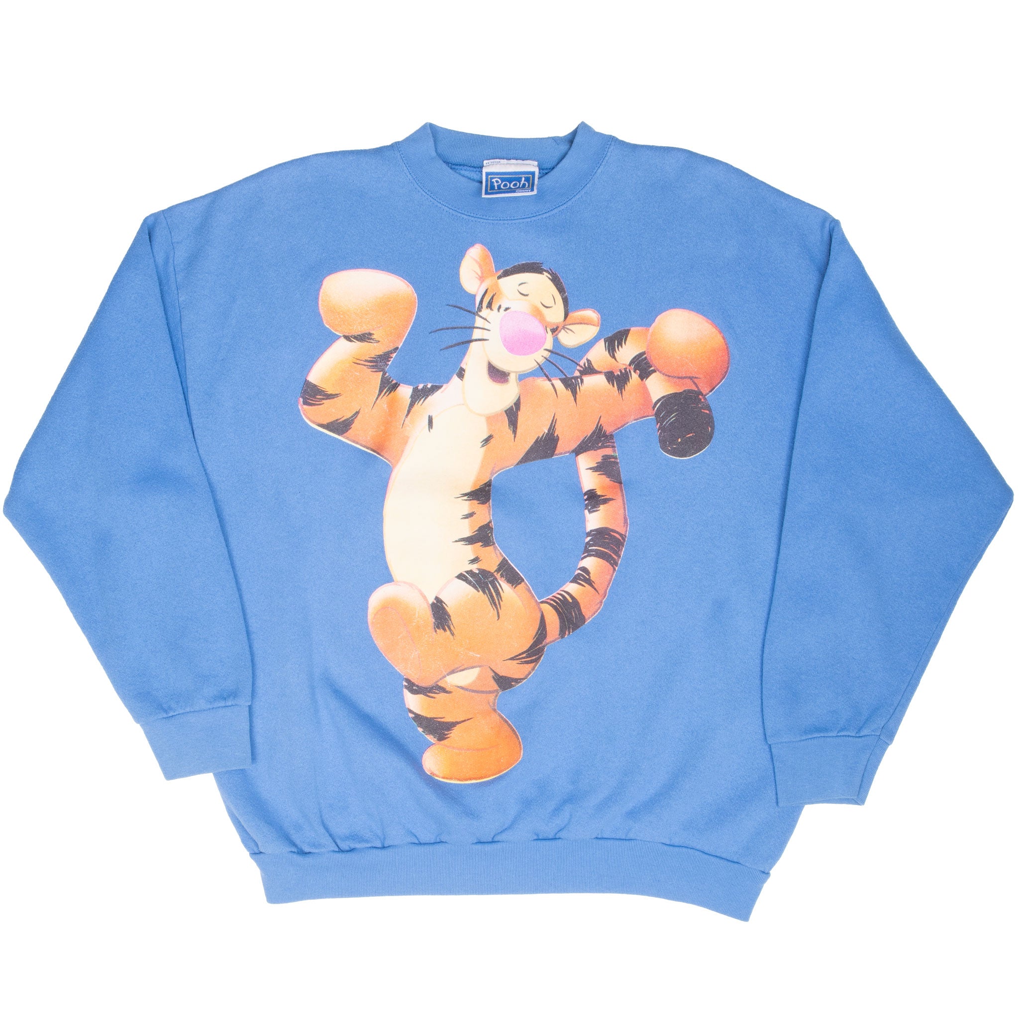 Vintage Disney Tigger Blue Sweatshirt Size XL 1990S Made In Usa