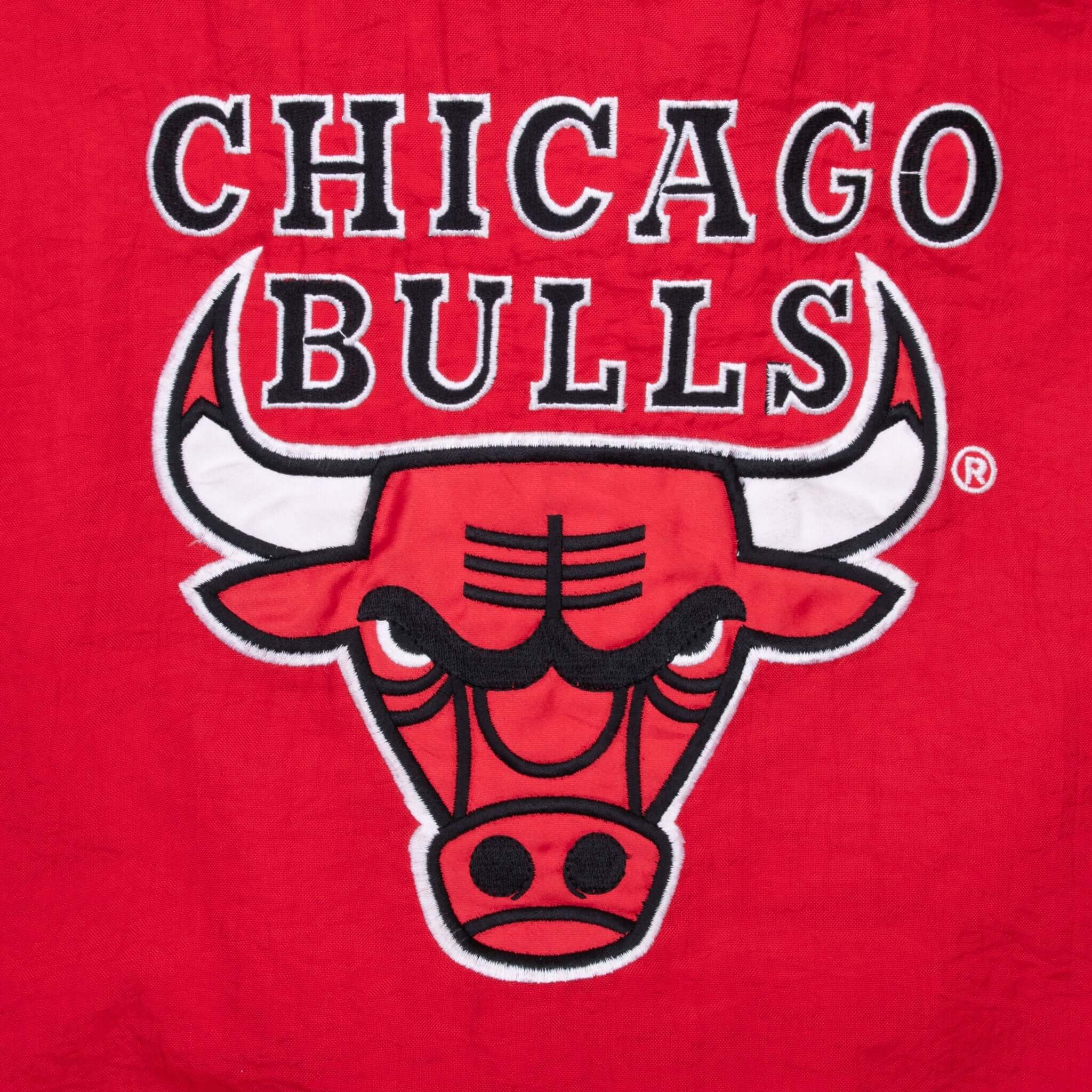 Vintage Nba Chicago Bulls 1990S Hooded Heavy Starter Jacket Size Large