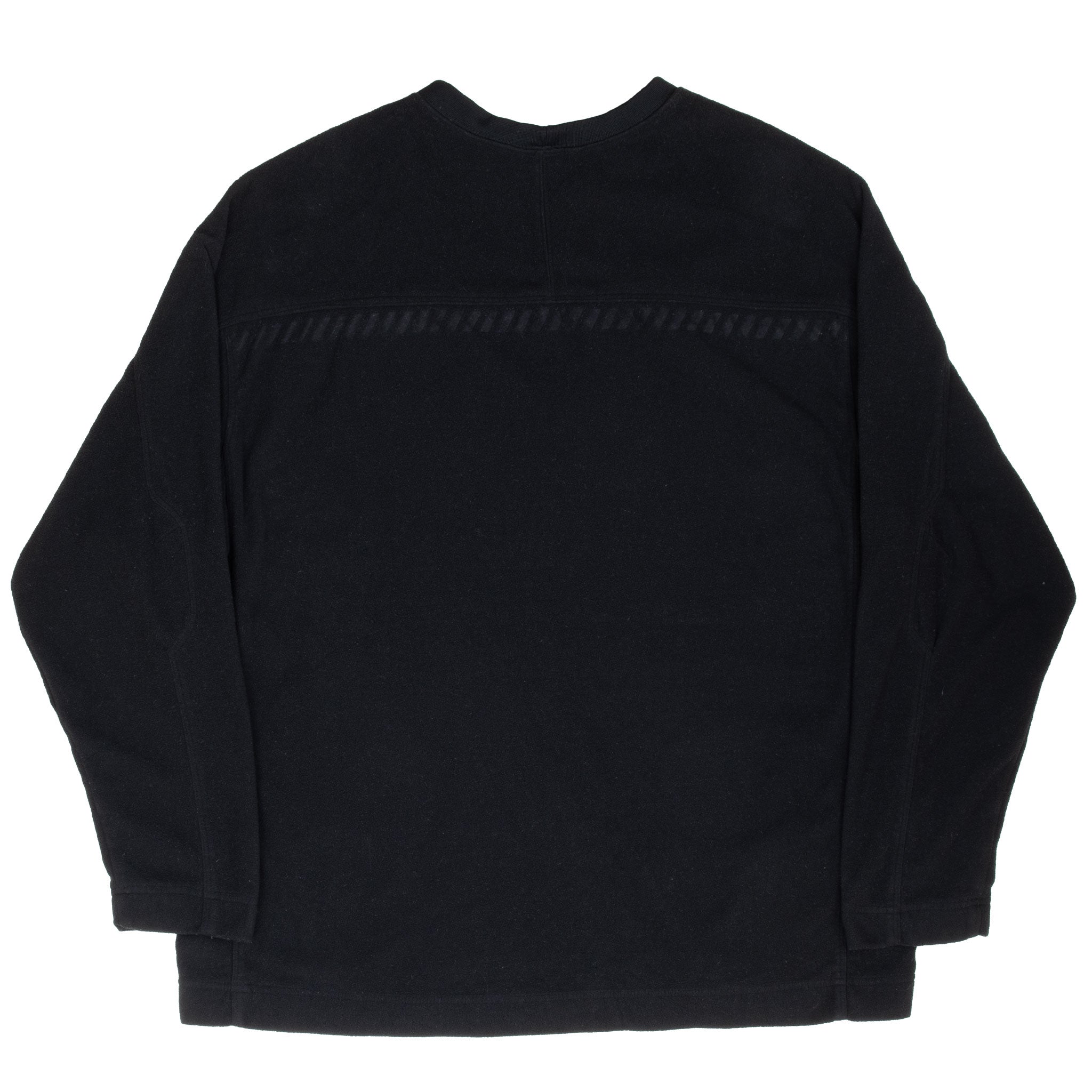 Vintage Nike Black Fleece Crewneck Sweatshirt 2000S Size XL