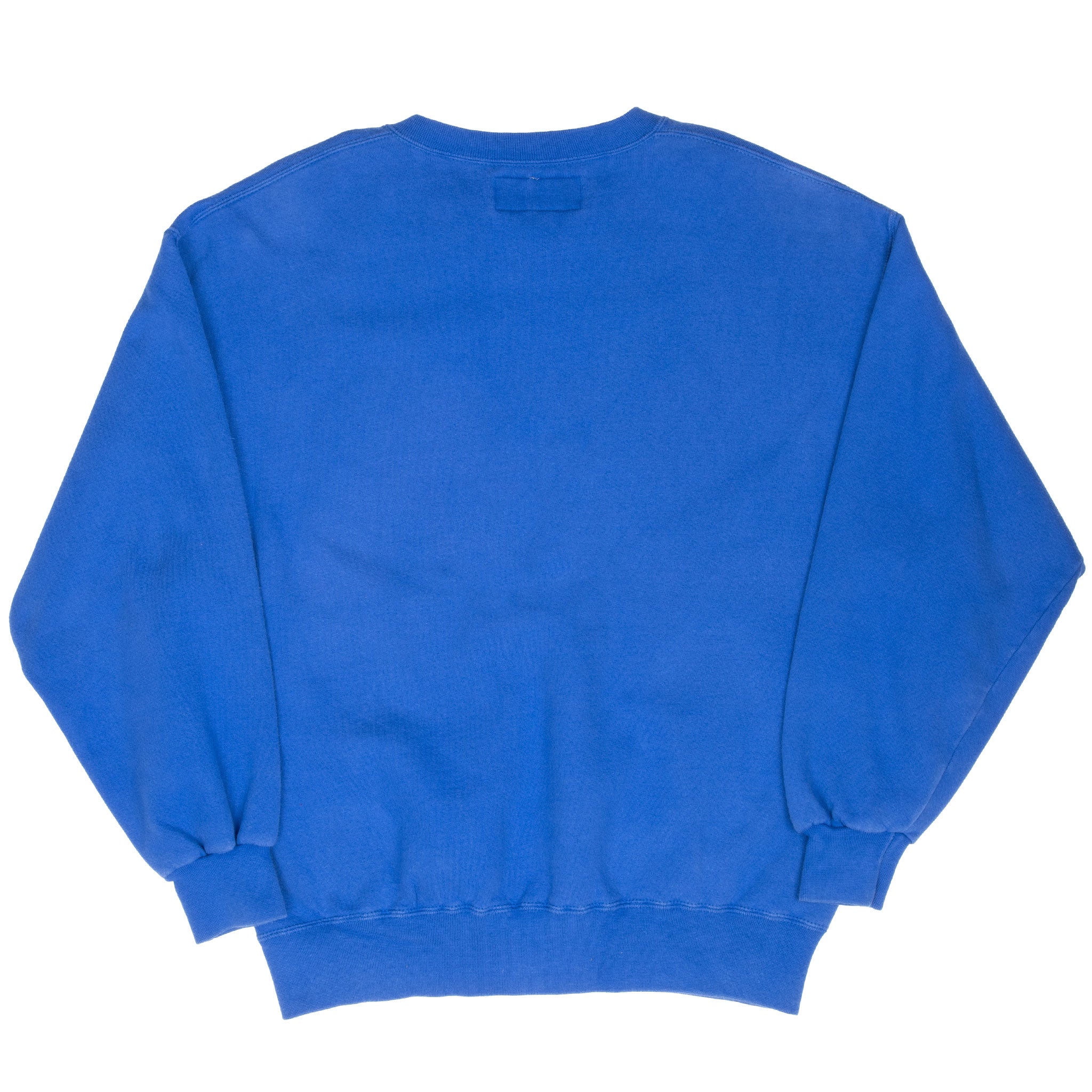 Vintage Russell Athletic Blue Blank Heavyweight Sweatshirt 1990S Size Large Made In Usa