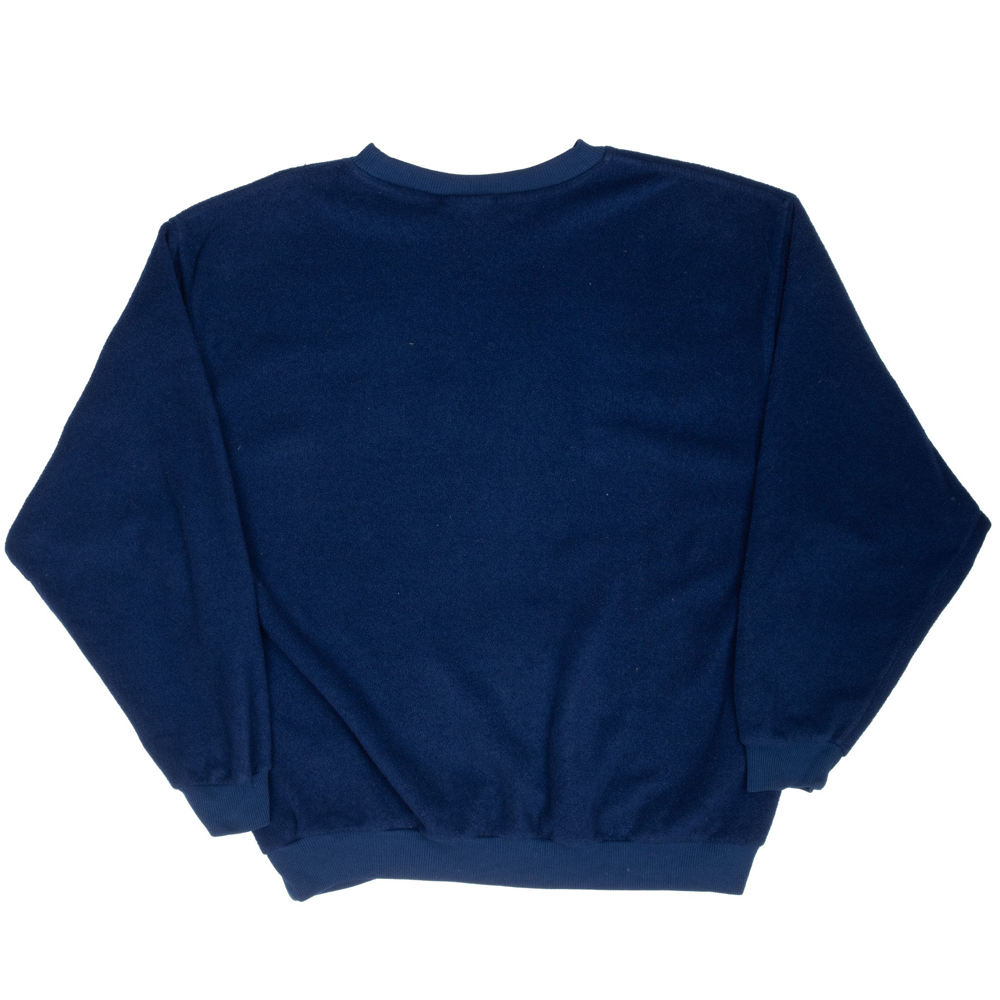 Vintage Adidas Navy Blue Fleece Crewneck Sweatshirt 1990S Size Large