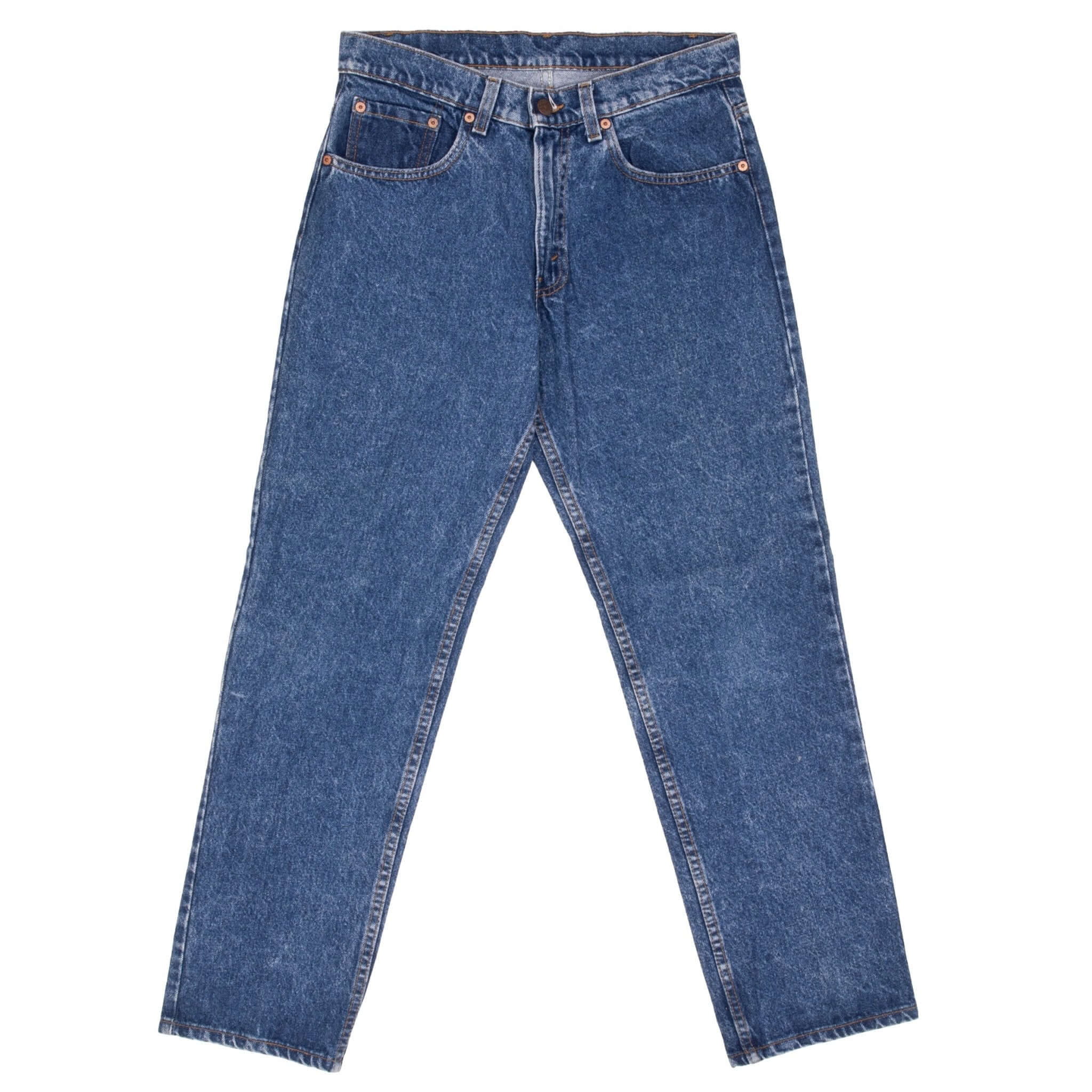 Beautiful Indigo Levis 506 Jeans 1980S Made in USA with a medium blue wash. Size on Tag 32X30 Actual Size 31X30 Back Button #585