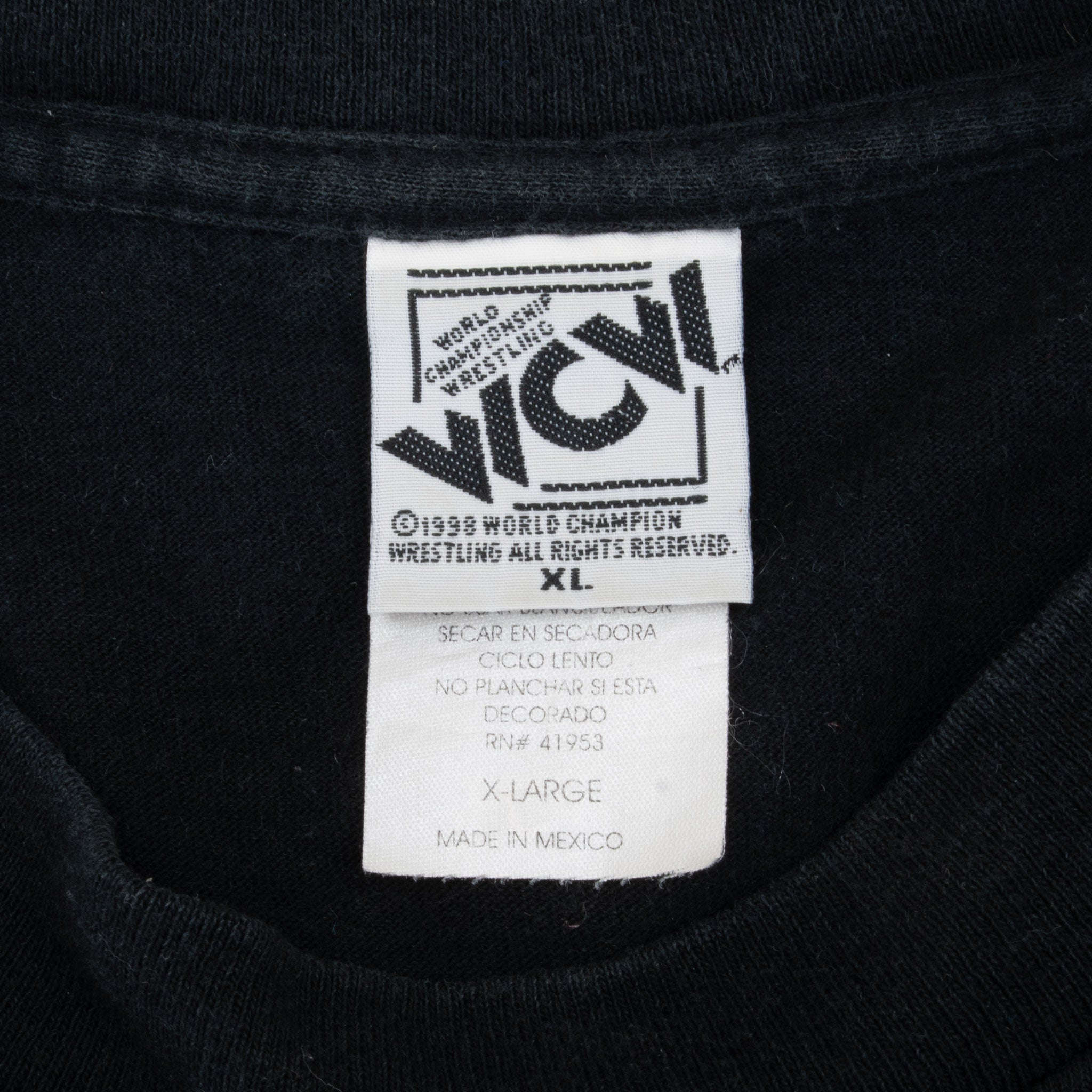 Vintage Wrestling Nwo New World Order 1998 Tee Shirt Size XL