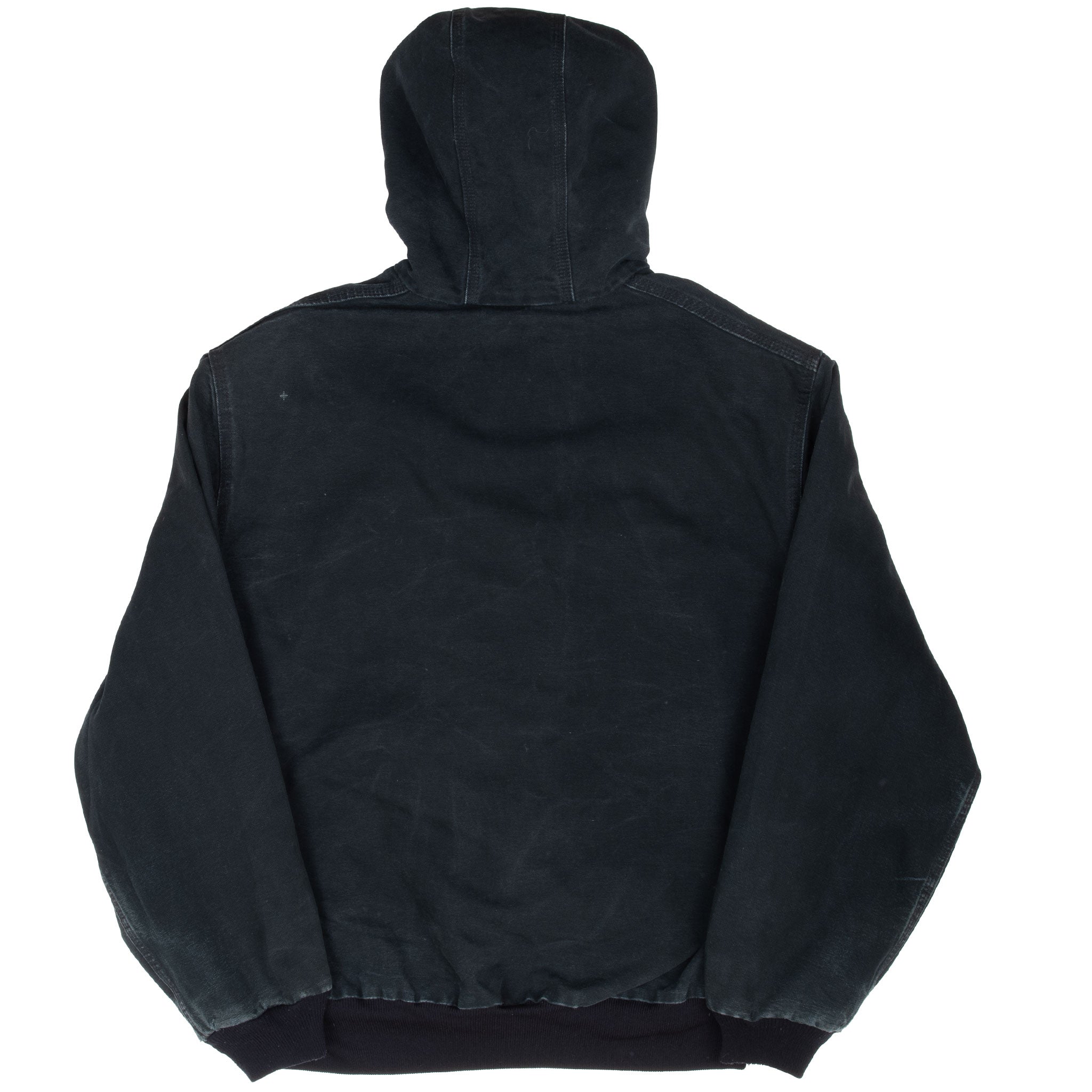 Vintage Carhartt Black Hooded Active Jacket 2006 J131Blk Size Large Made In Usa