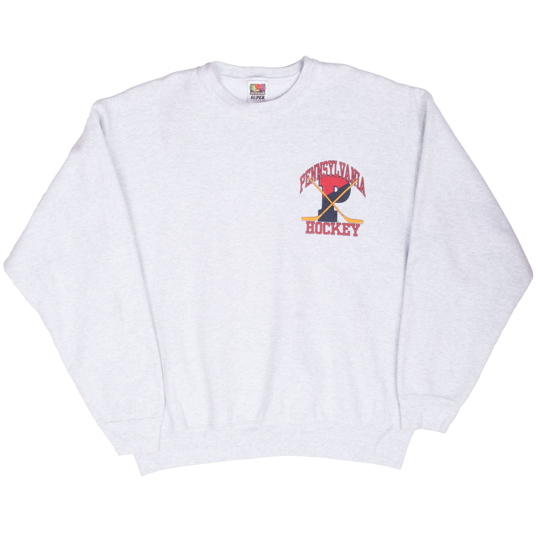 Vintage Ncaa Pennsylvania Hockey Sweatshirt 1990S Size XL Made In Usa