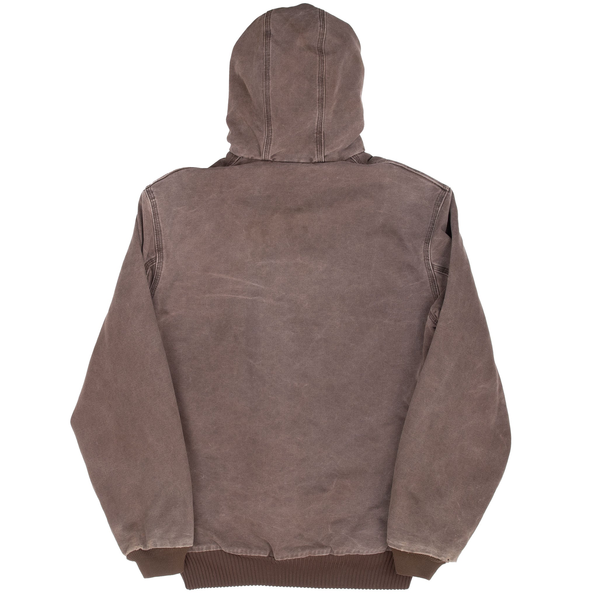 Vintage Carhartt Brown Hooded Active Jacket J131Cht 2004 Size Medium