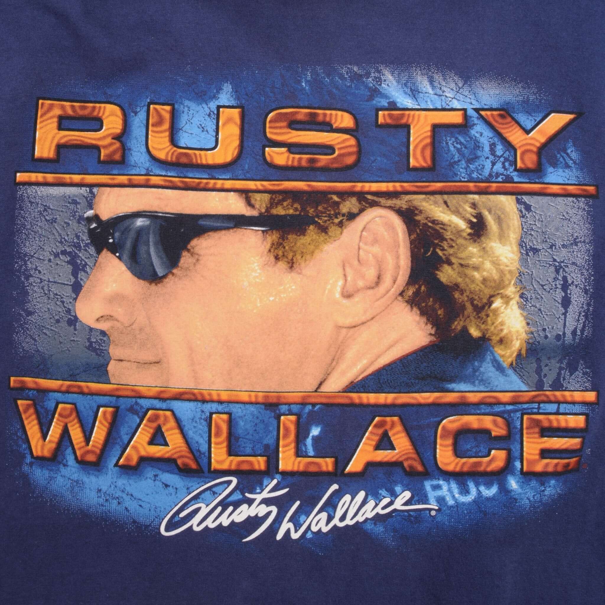 Vintage Nascar Rusty Wallace Live To Race Race To Live 1990s Long Sleeve Tee Shirt Size XL