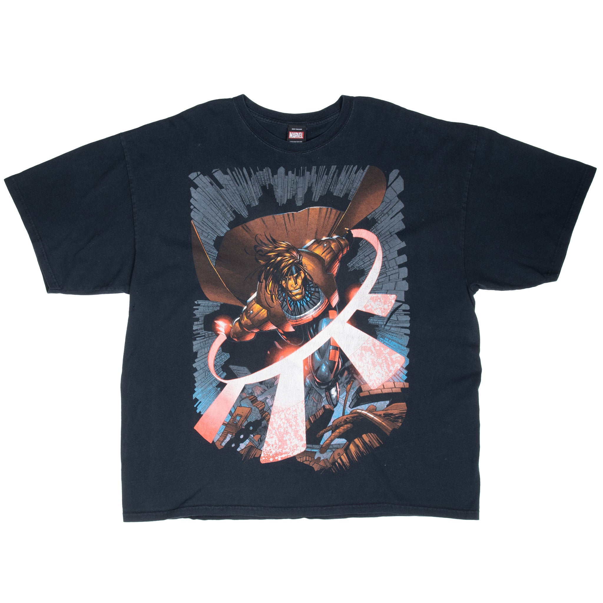 Vintage Marvel X-Men Gambit Tee Shirt 2000S Size 2Xl