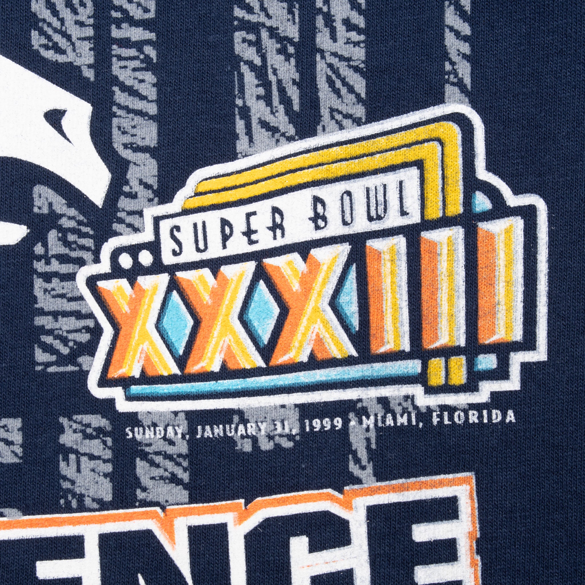 VINTAGE NFL DENVER BRONCOS AFC CHAMPIONS 1999 TEE SHIRT LARGE