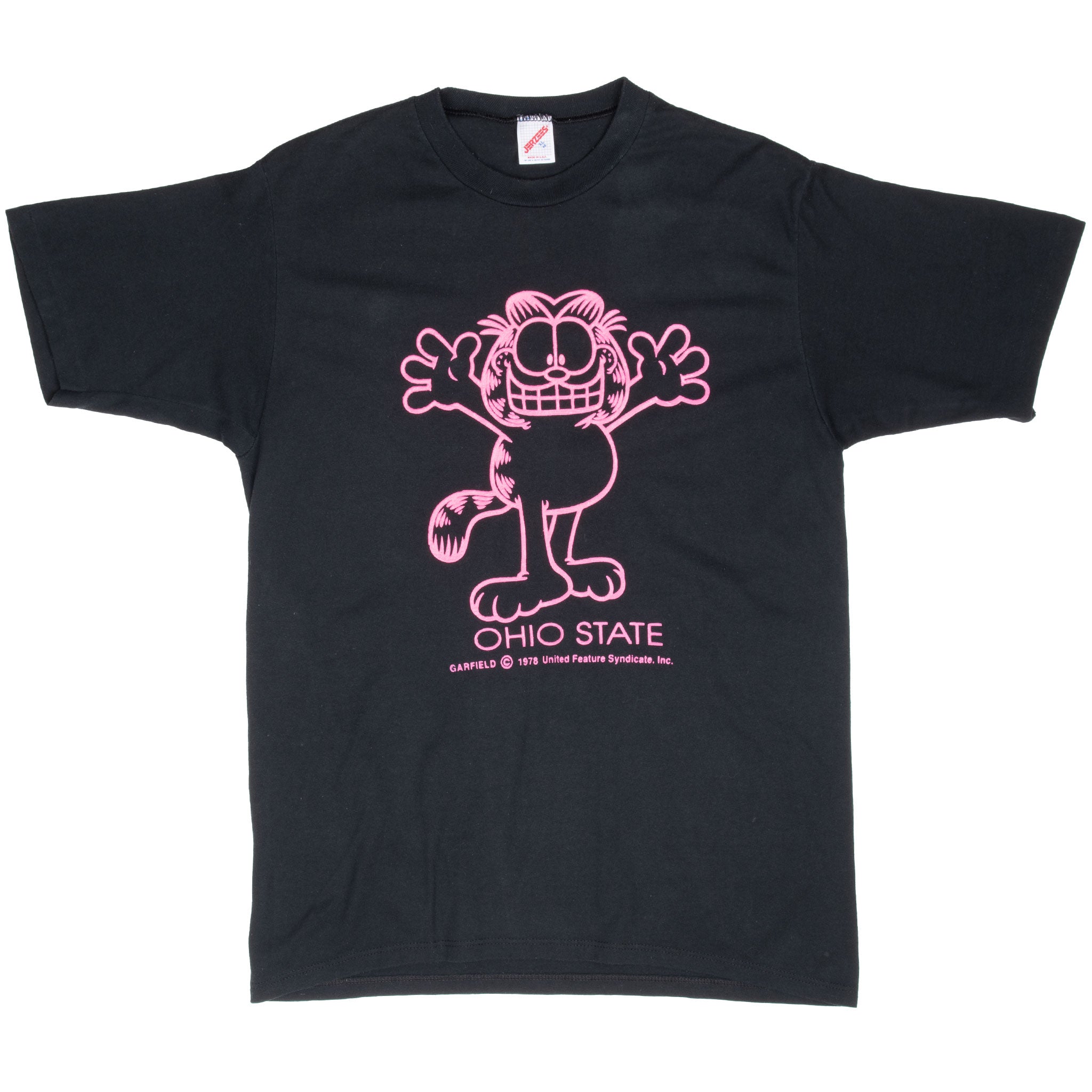 Vintage Garfield Ohio State 1978 Tee Shirt Medium Made In Usa With Single Stitch