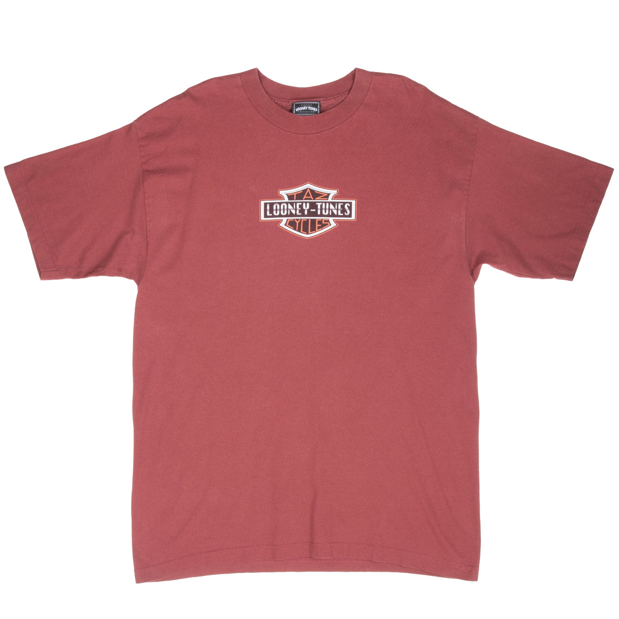 Vintage Looney Tunes Taz Biker Harley Davidson Tee Shirt 1998 Size XL Made In Usa