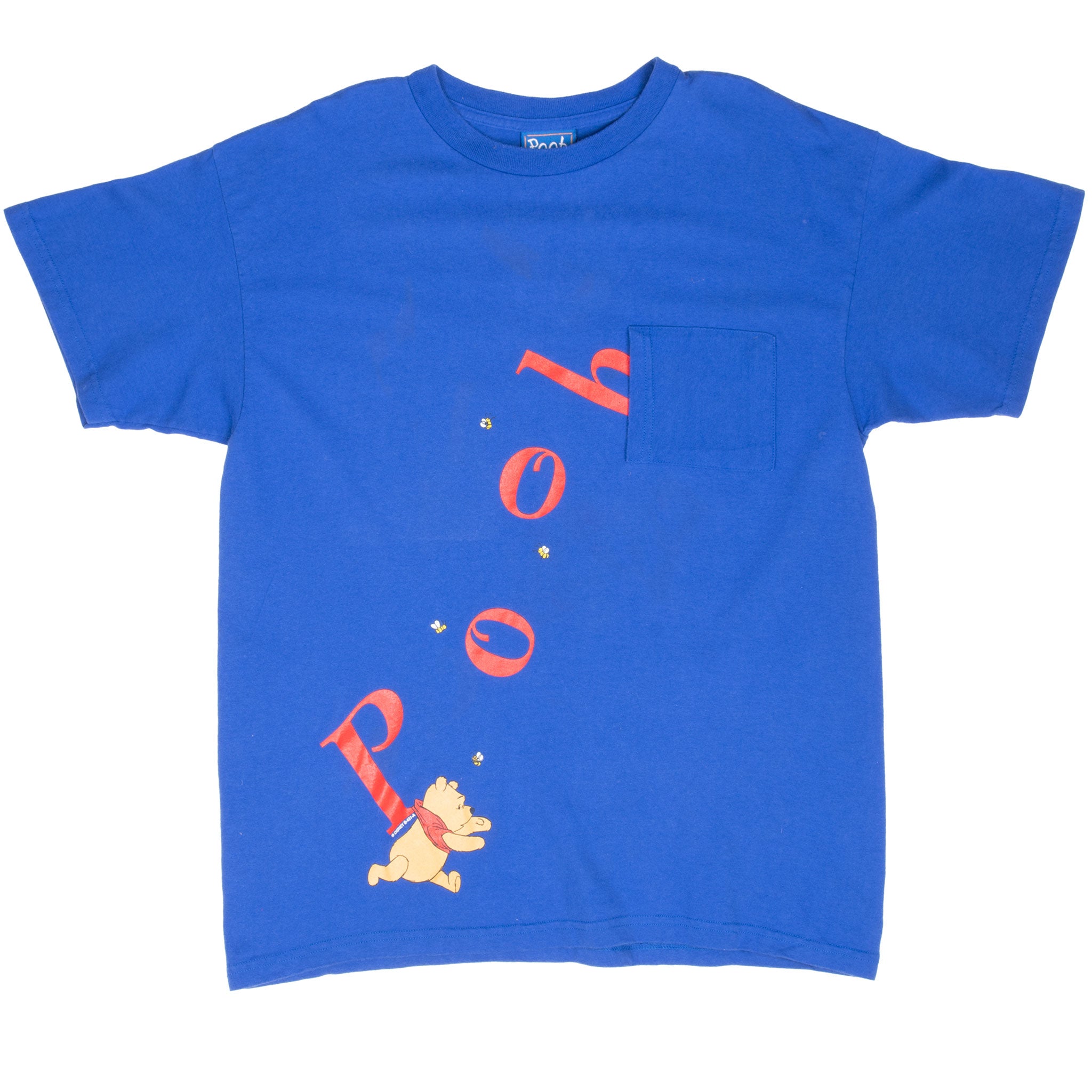 Vintage Disney Winnie The Pooh 1990S Pocket Tee Shirt Size Large Made In Usa