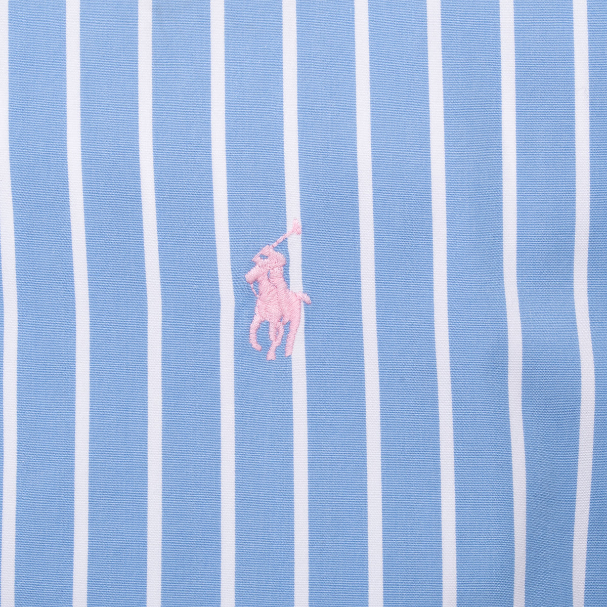 Vintage Ralph Lauren Blue Striped Shirt 1990S Size Large 16 1/2 X 32- 33
