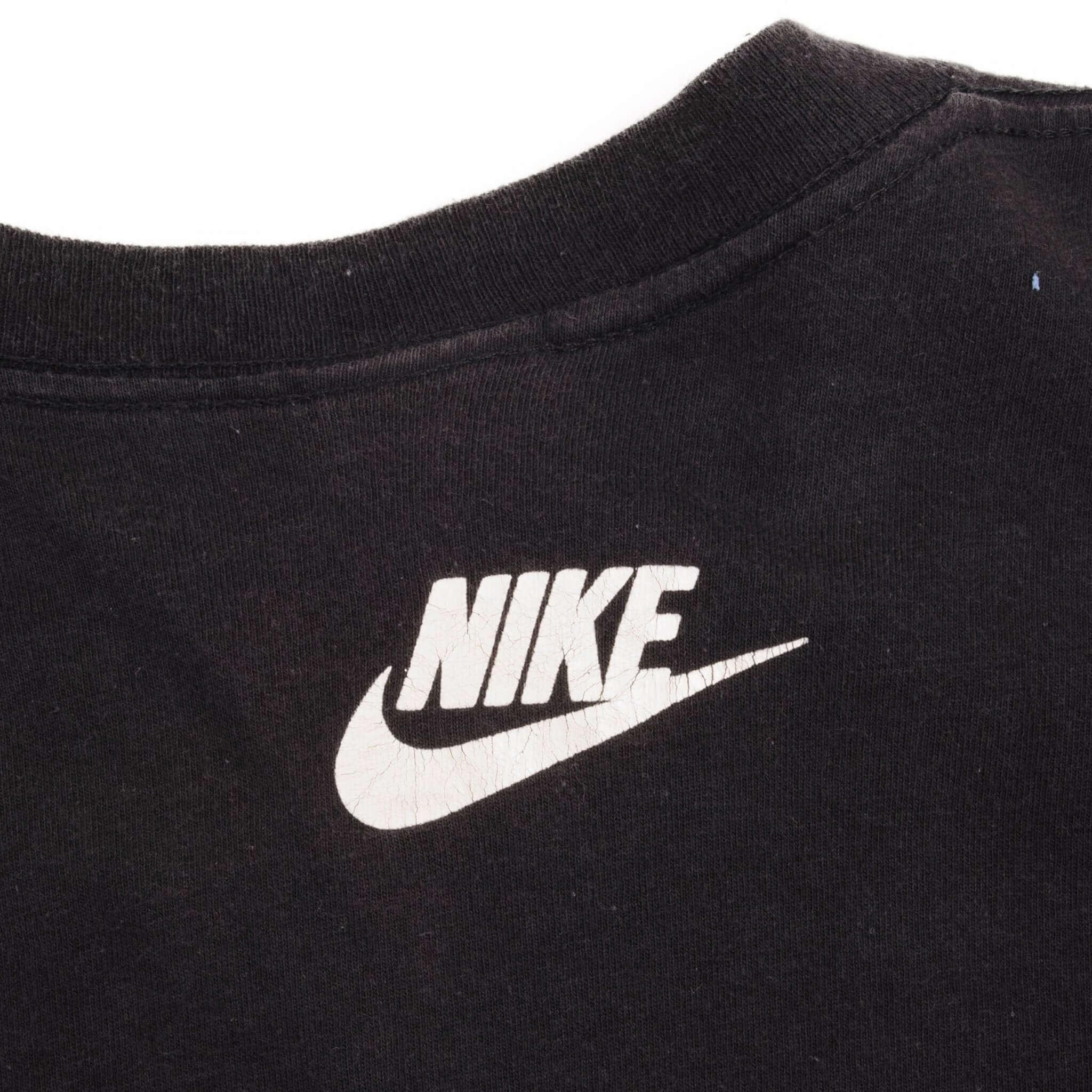 Vintage Nike Soccer Long Sleeve Tee Shirt Late 1980S Size Medium Made In USA With Single Stitch.