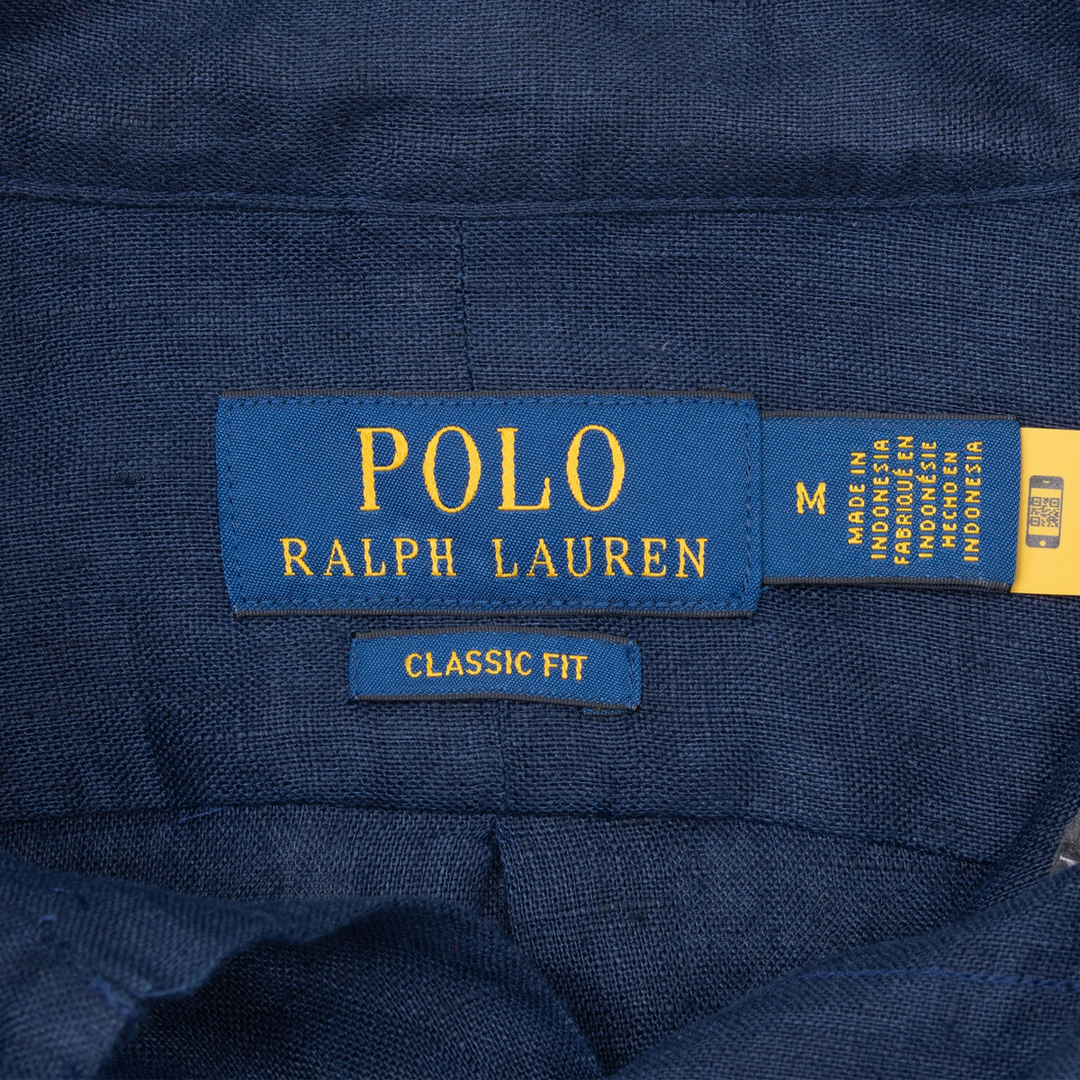 Polo Ralph Lauren Classic Fit collar label marked size medium