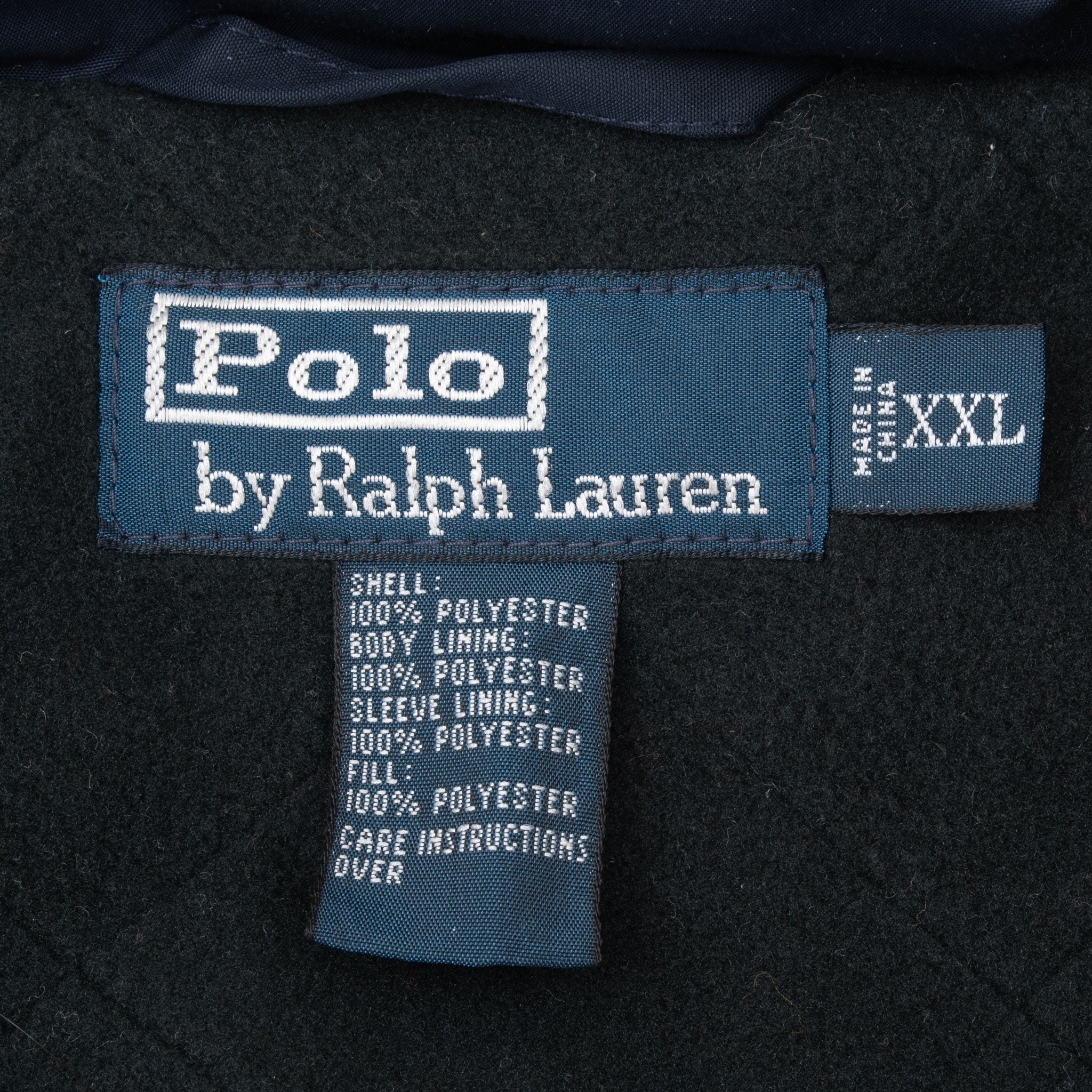 Vintage Polo Ralph Lauren Navy Blue Windbreaker 1990S Rain Jacket Size 2XL