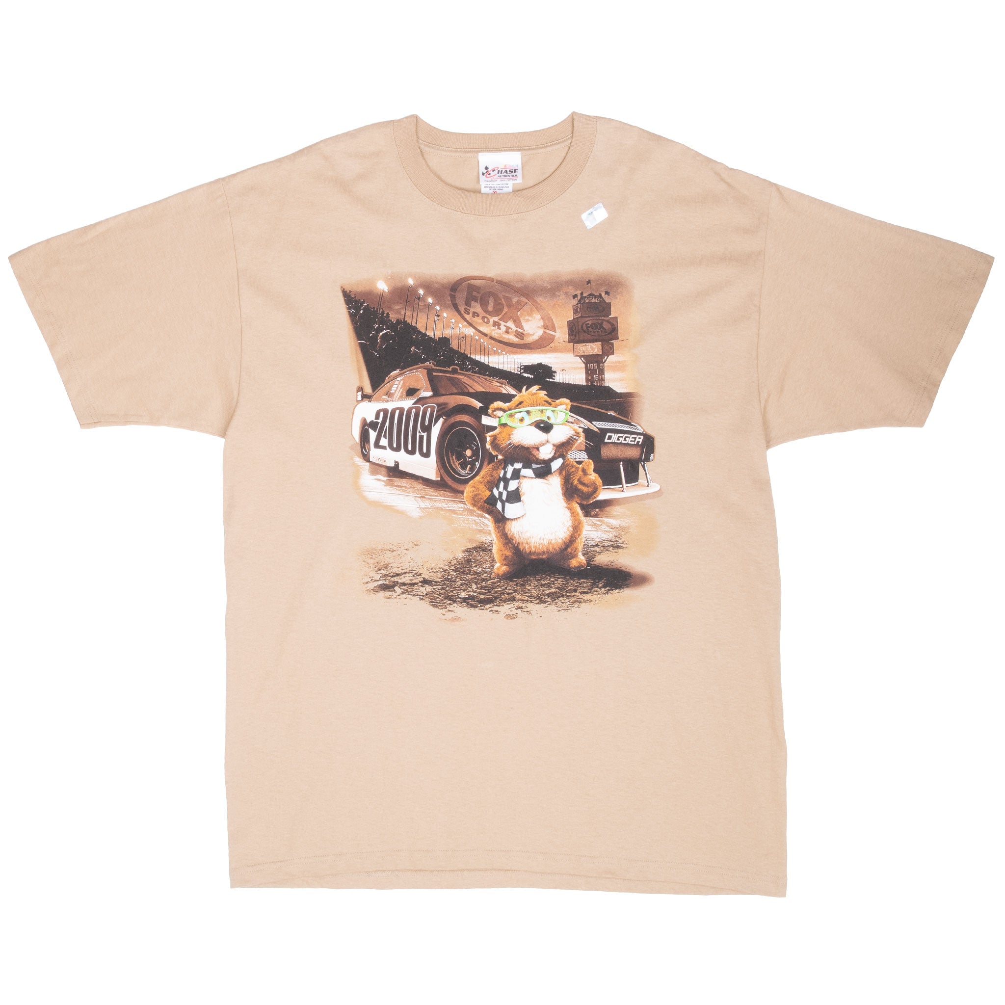 Vintage Nascar Fox Sport Digger Tee Shirt 2009 Size XL