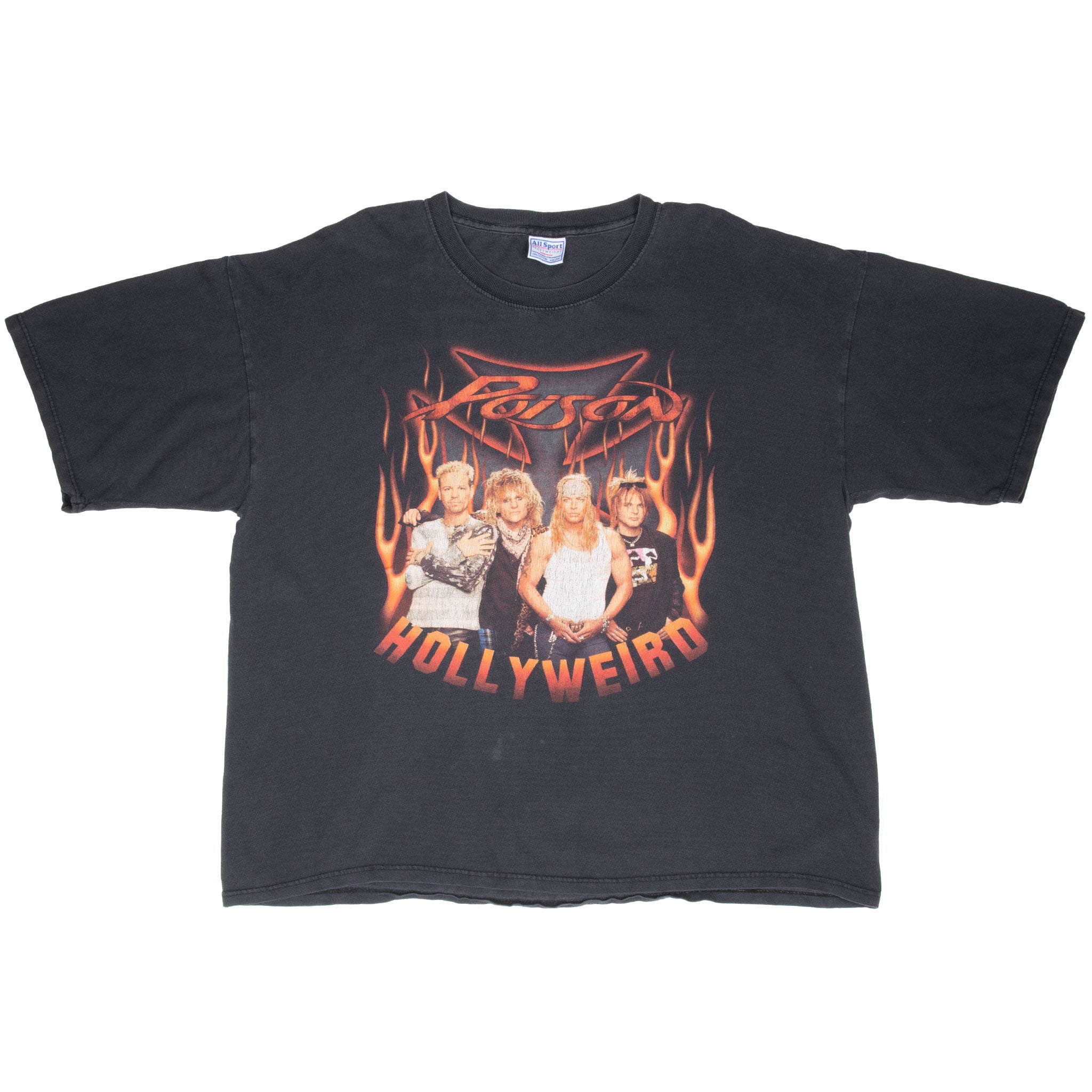 Vintage Poison Hollyweird World Tour 2002 Tee Shirt Size 2XL