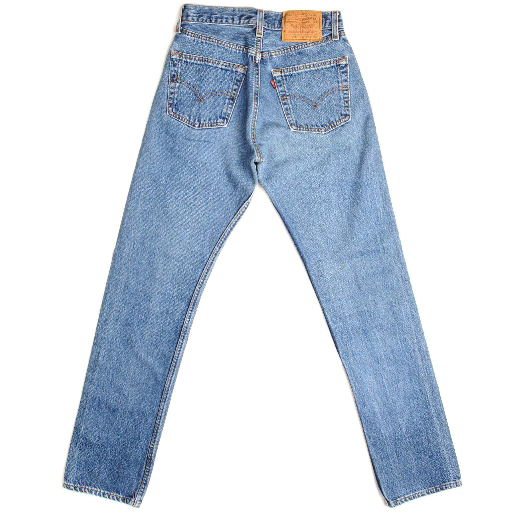 VINTAGE LEVIS 501 JEANS 1990'S INDIGO WOMAN SIZE W25 L30 MADE IN USA