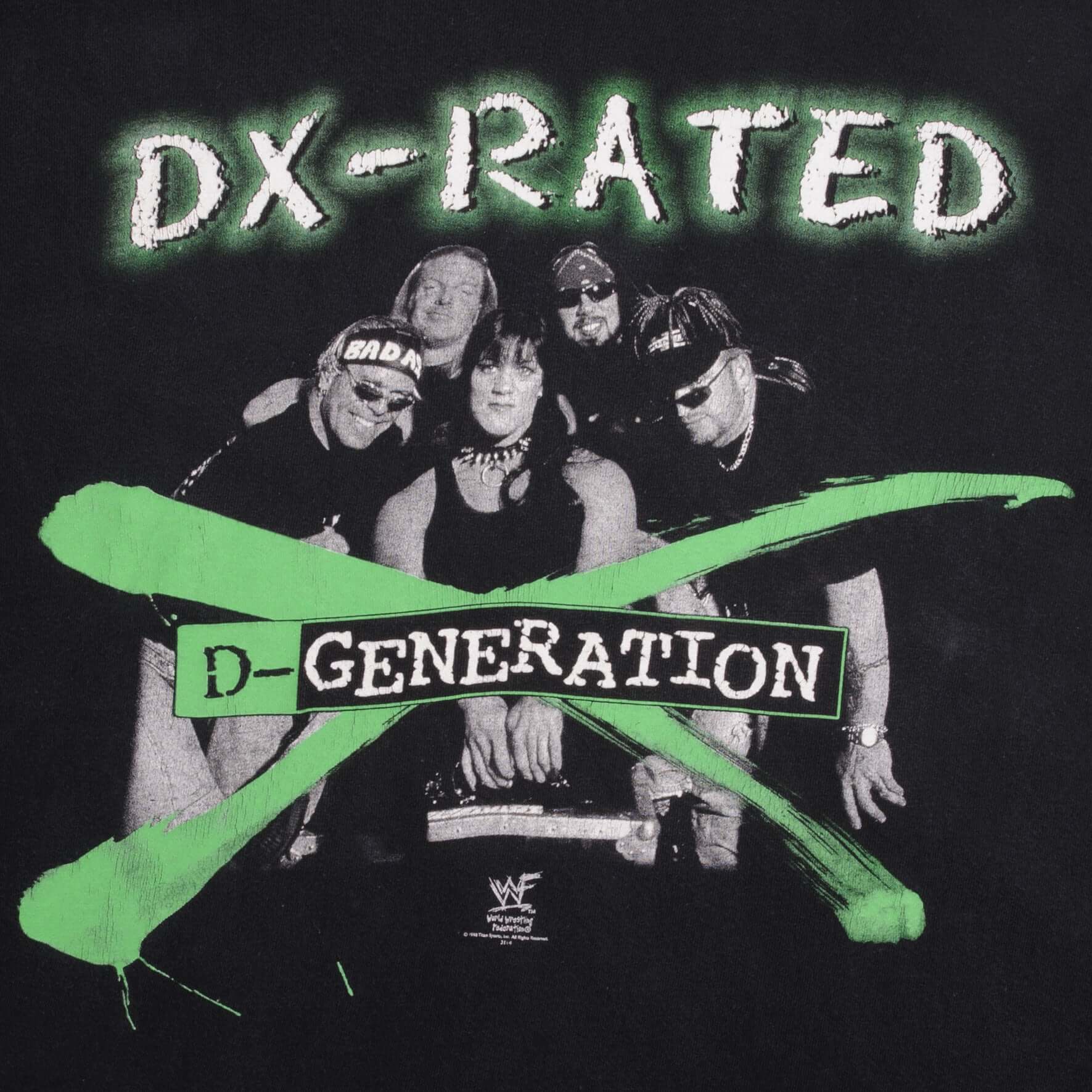 Vintage WWE World Wrestling Federation D-Generation X Dx Rated Tee Shirt 1998 Size XL