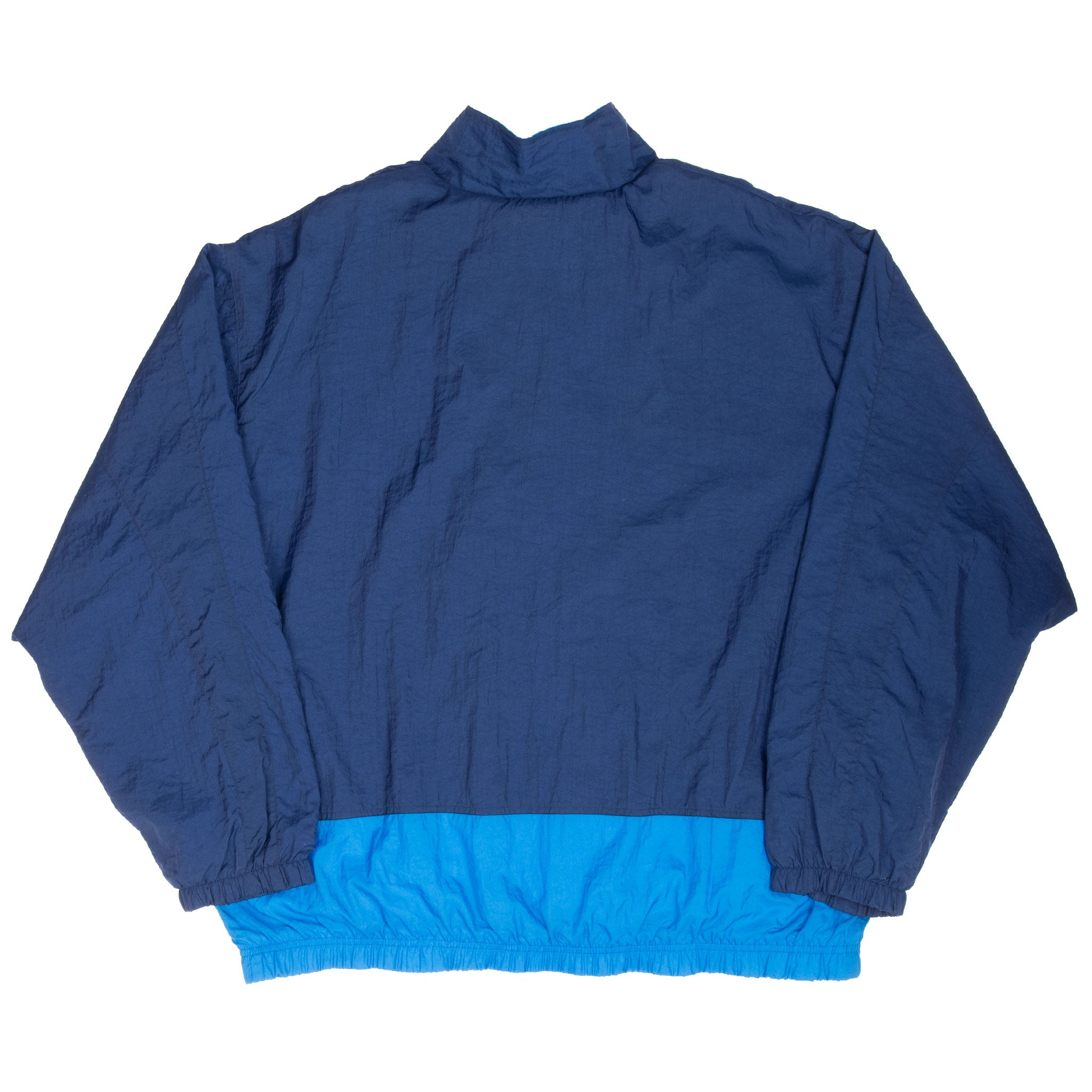 Vintage Nike Classic Swoosh Blue Windbreaker Jacket 1990S Size XL