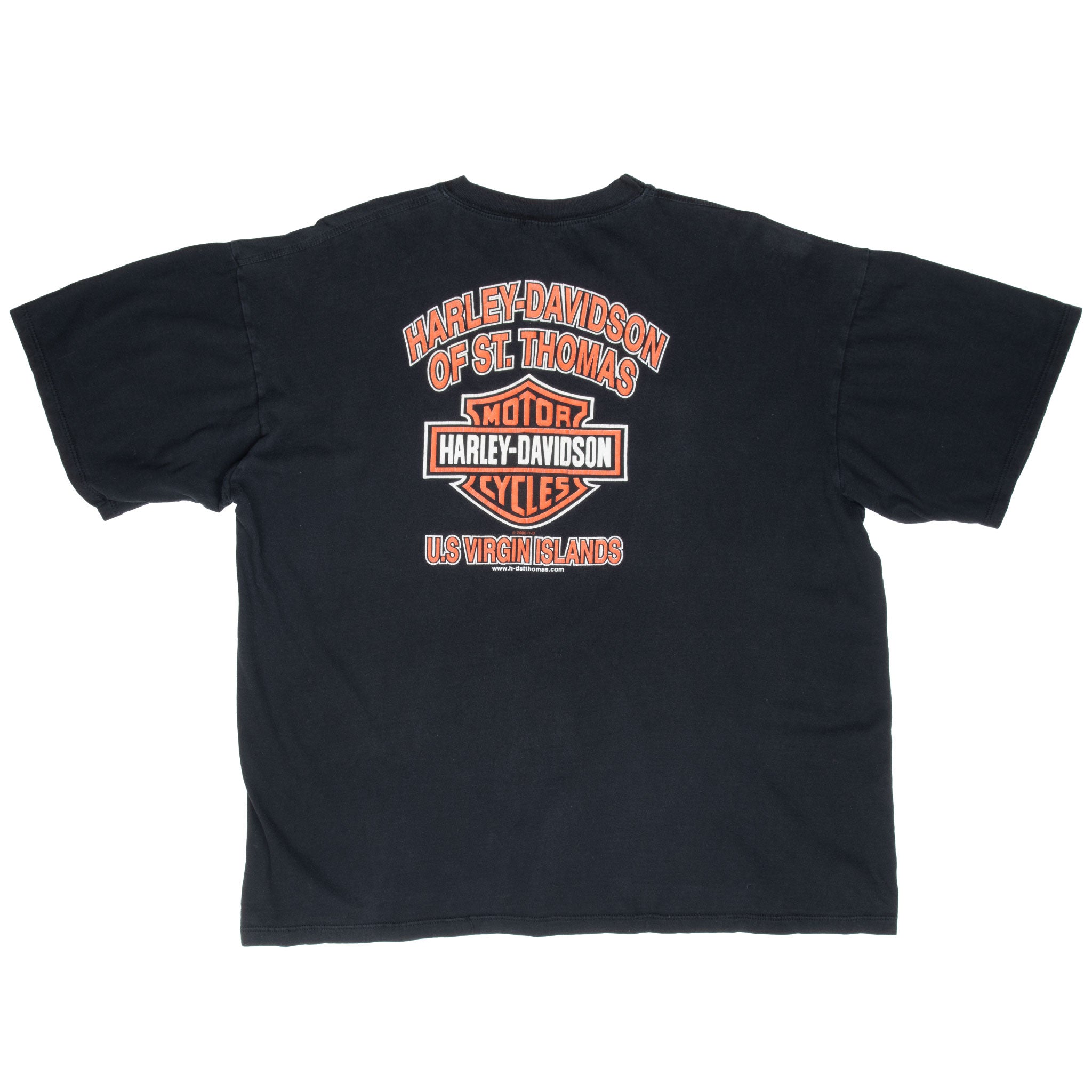 Vintage Harley Davidson Us Virgin Islands Tee Shirt 2000S Size XL