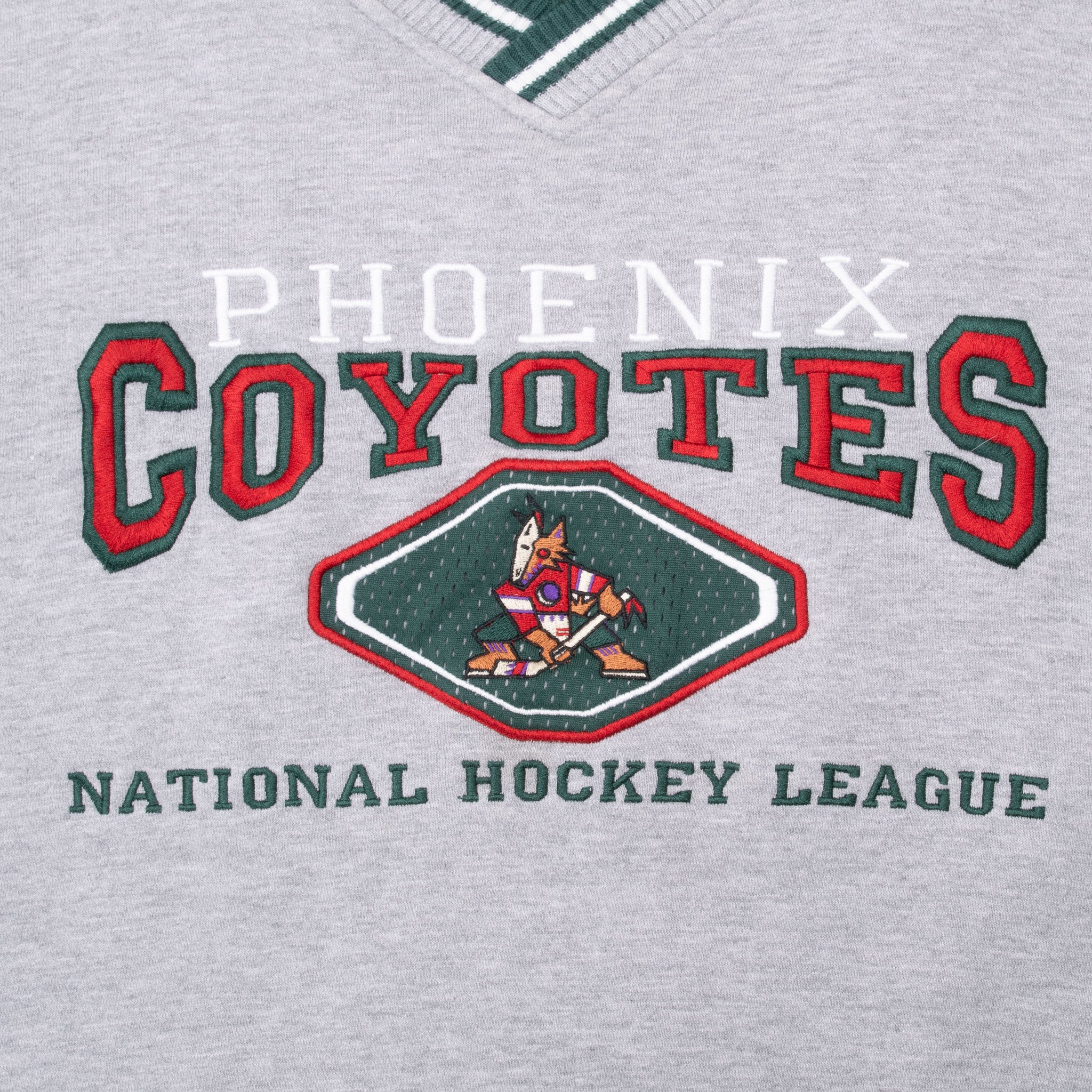 Vintage Nhl Phoenix Coyotes Embroidered Sweatshirt 1990S Size Large