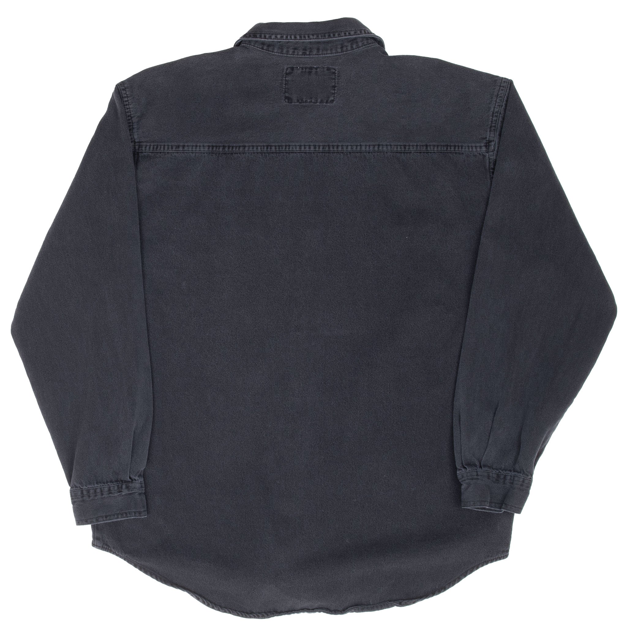 Vintage Levis Red Tab Denim Black Pocket Shirt 1990S Size Medium