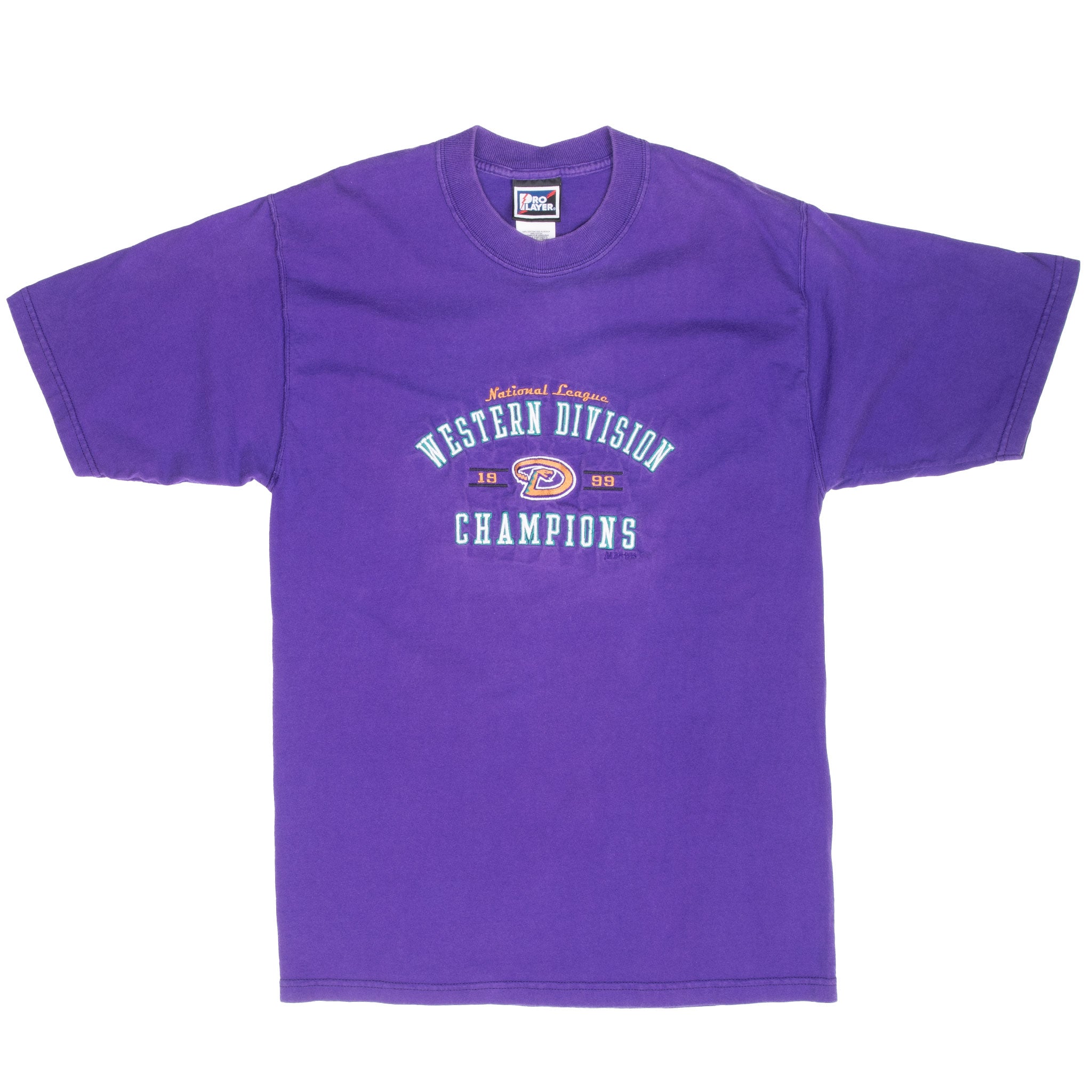 Vintage Mlb Arizona Diamondback Embroidered Tee Shirt 1999 Size Medium